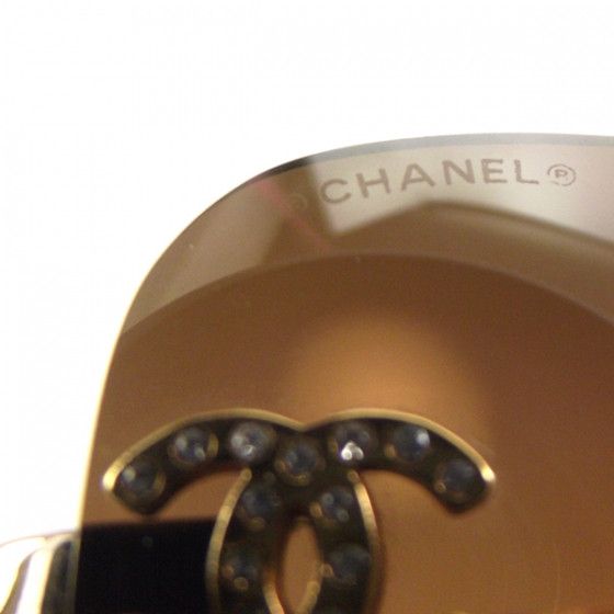 Chanel Chanel CC Logo Gold Brown Tinted Sunglasses 4017-D Size ONE SIZE - 3 Thumbnail