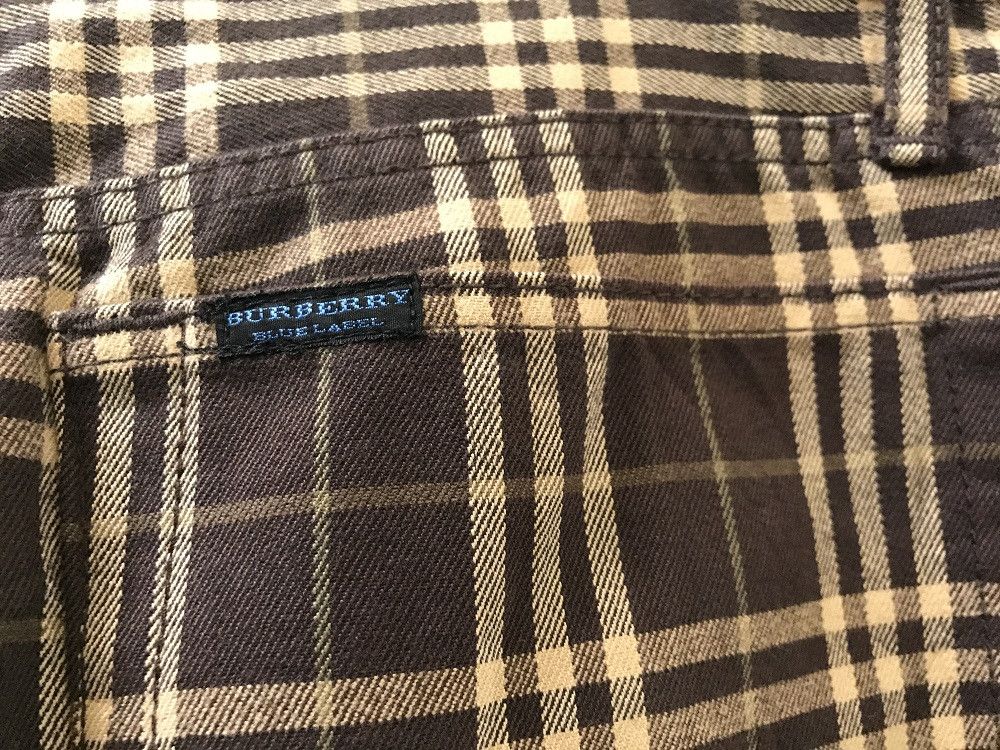 Burberry × Burberry Prorsum Burberry London Blue Label Nova Check Brown Tartan Size US 32 / EU 48 - 11 Thumbnail
