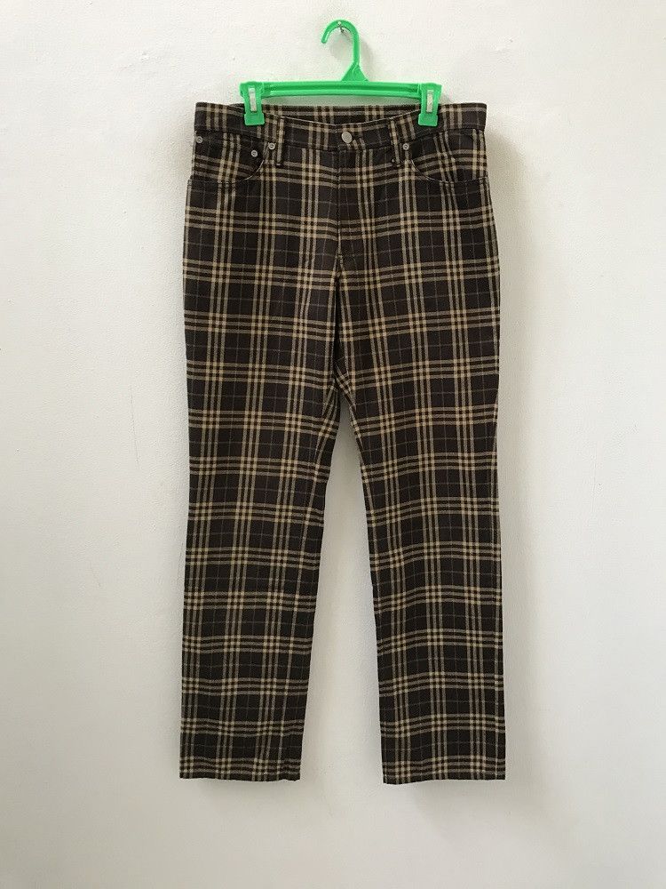Burberry × Burberry Prorsum Burberry London Blue Label Nova Check Brown Tartan Size US 32 / EU 48 - 2 Thumbnail