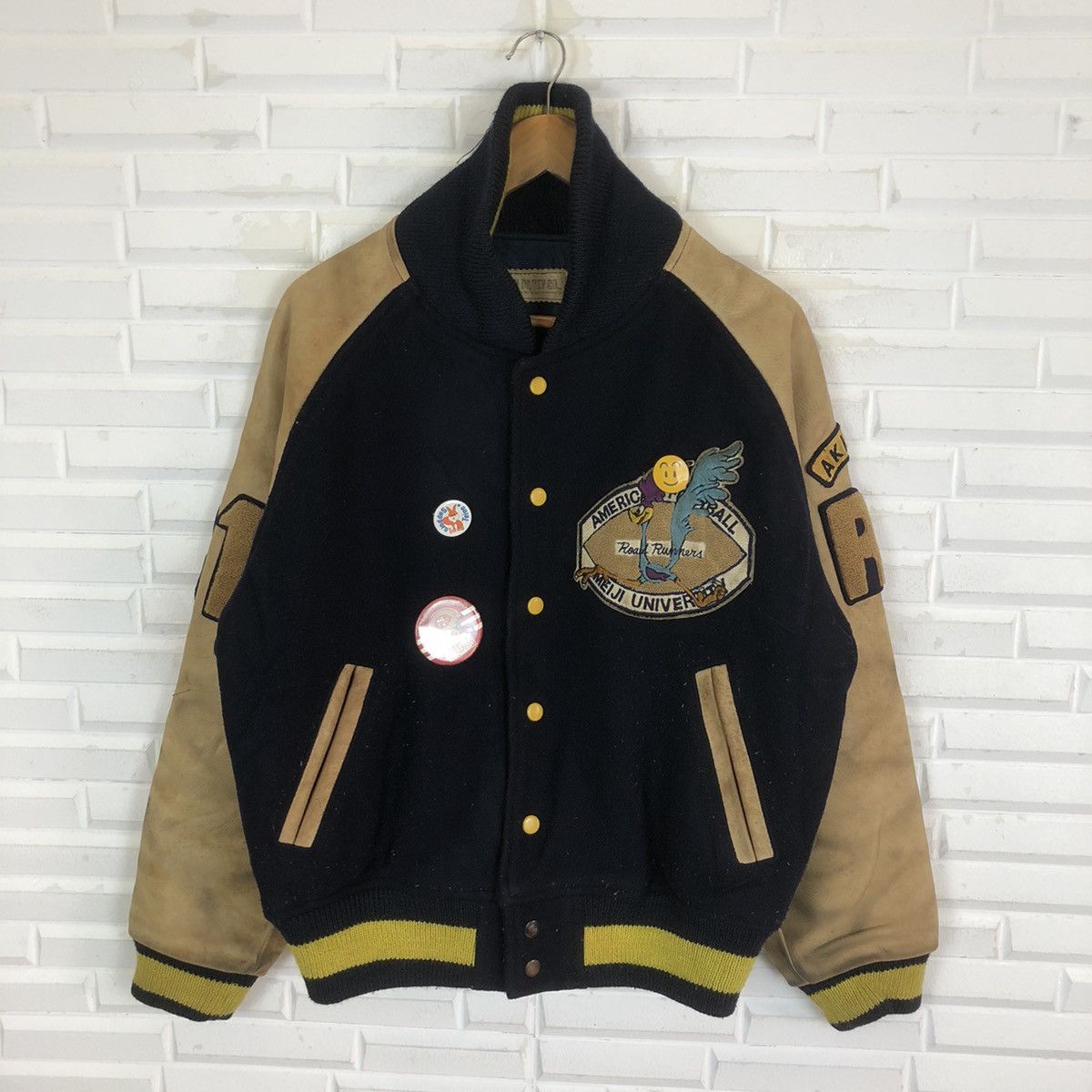 Cartoon Network × Vintage AKIHITO RB ROAD RUNNER VARSITY JACKET Size US M / EU 48-50 / 2 - 2 Thumbnail