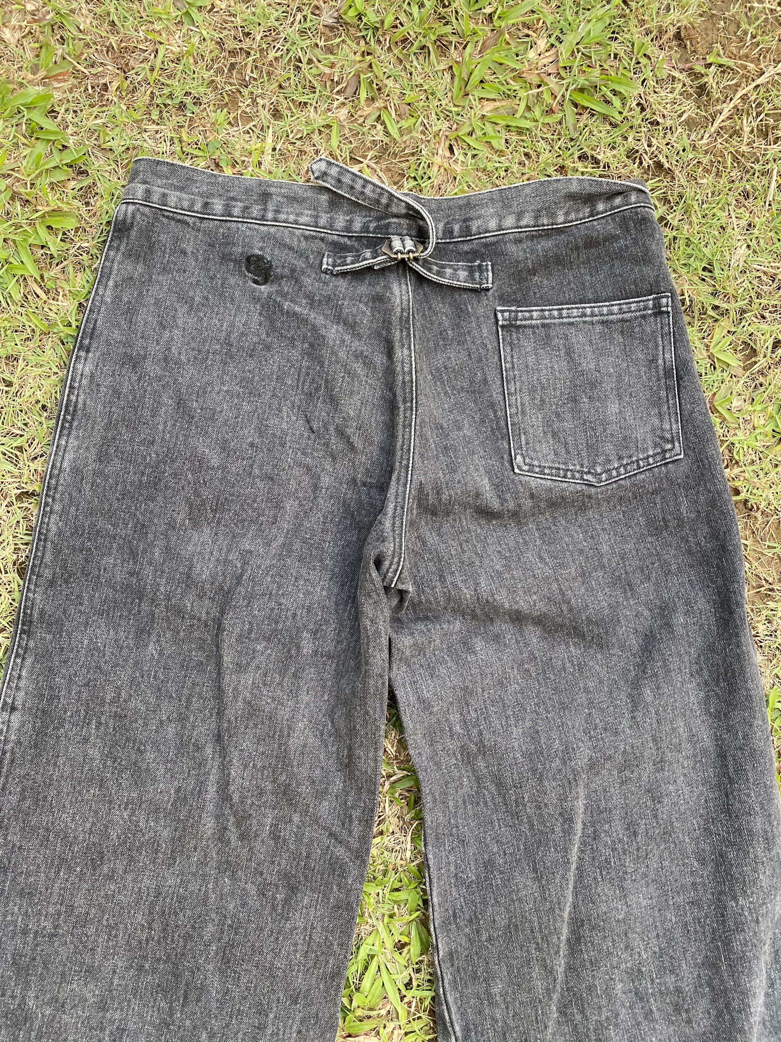 Affliction Baggy Super Flared Japanese Bush Pant Jeans Size US 31 - 7 Thumbnail