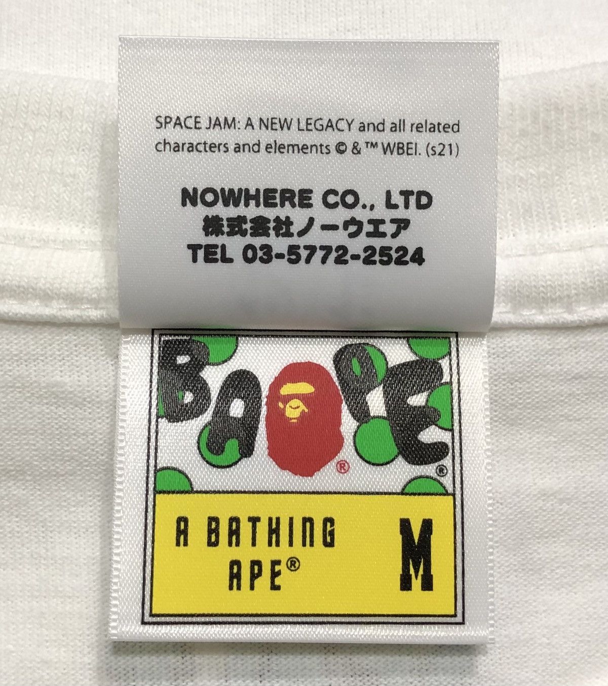 Bape Bape x Space Jam Ape Head Tee Size US M / EU 48-50 / 2 - 10 Thumbnail