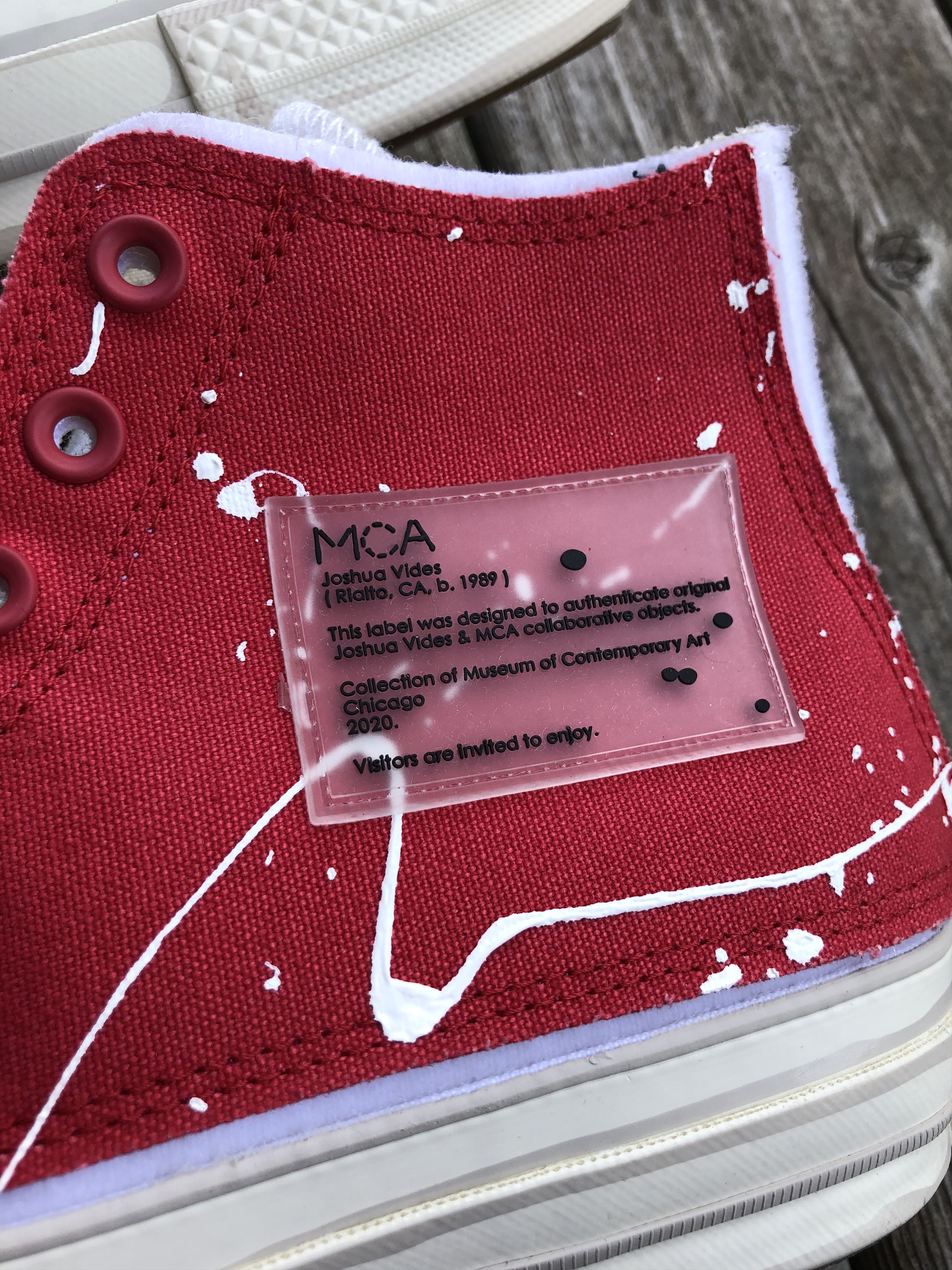 Converse Joshua Vides Converse MCA Chicago Chuck Taylor White Size US 9.5 / EU 42-43 - 3 Thumbnail