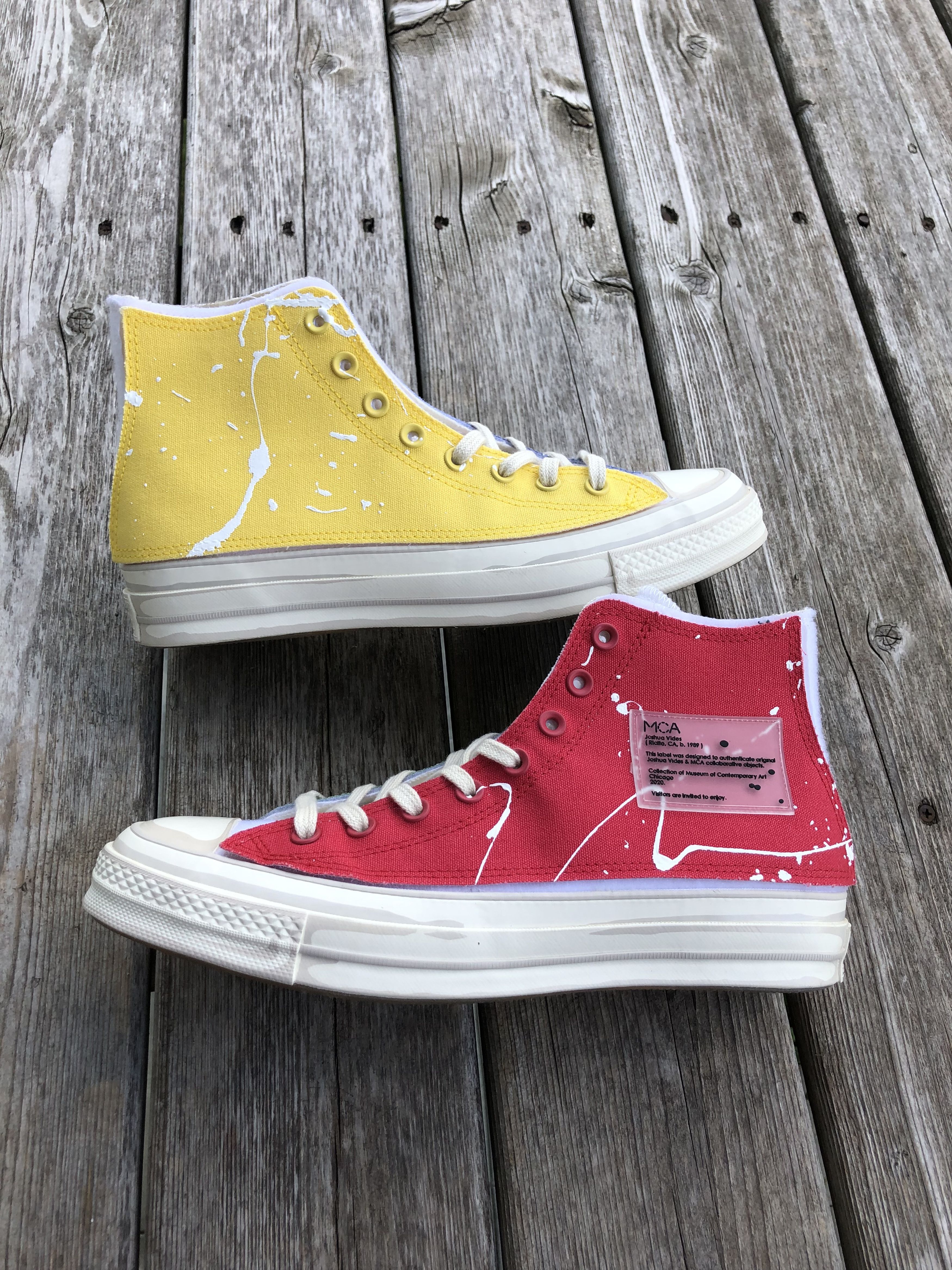 Converse Joshua Vides Converse MCA Chicago Chuck Taylor White Size US 9.5 / EU 42-43 - 2 Thumbnail