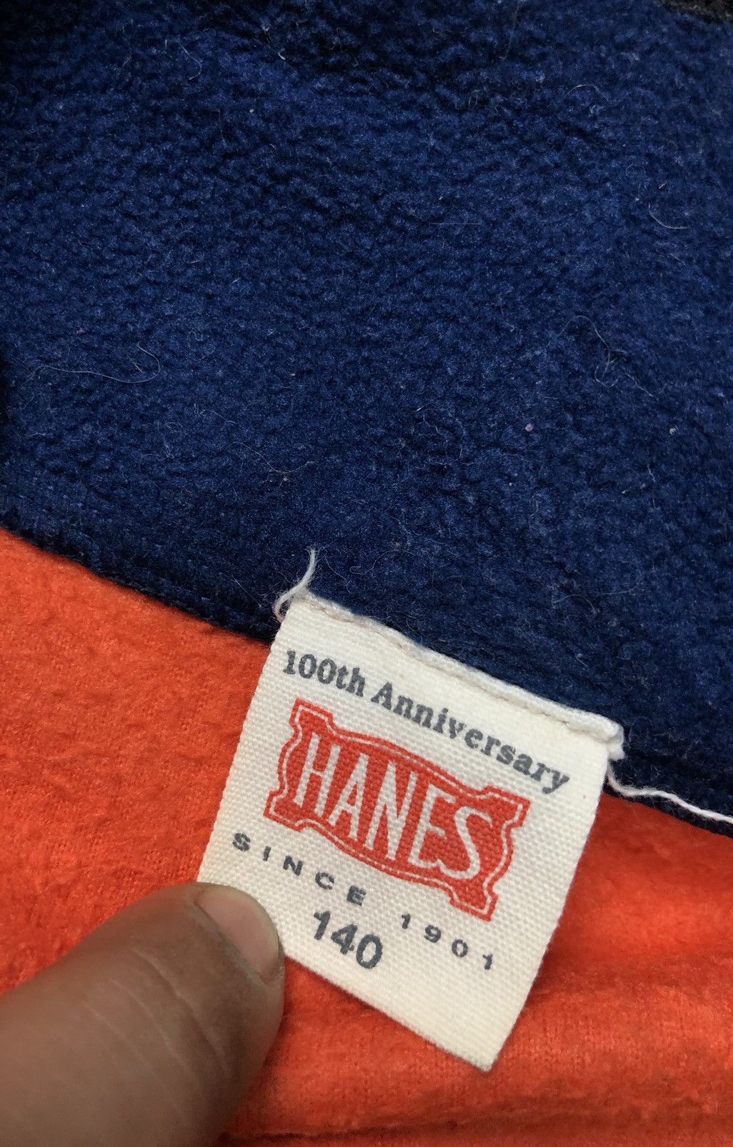 Hanes × Vintage VINTAGE 100th ANNIVERSARY HANES FLEECE VEST Size US S / EU 44-46 / 1 - 5 Thumbnail