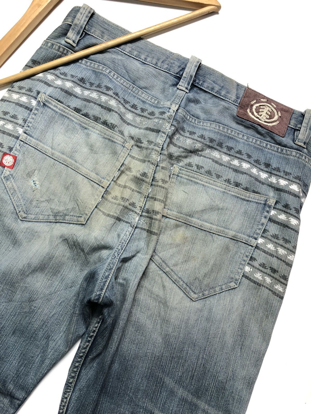 Element × Vintage VINTAGE ELEMENT BLUE WASH DISTRESSED DENIM Size US 34 / EU 50 - 1 Thumbnail