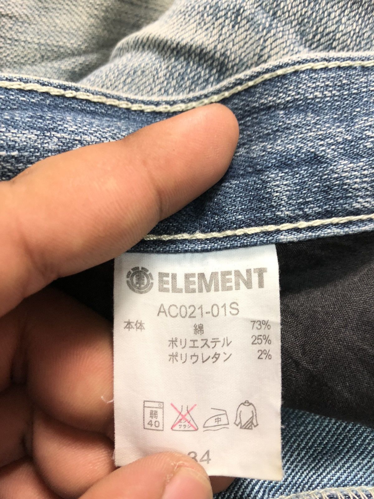 Element × Vintage VINTAGE ELEMENT BLUE WASH DISTRESSED DENIM Size US 34 / EU 50 - 10 Thumbnail