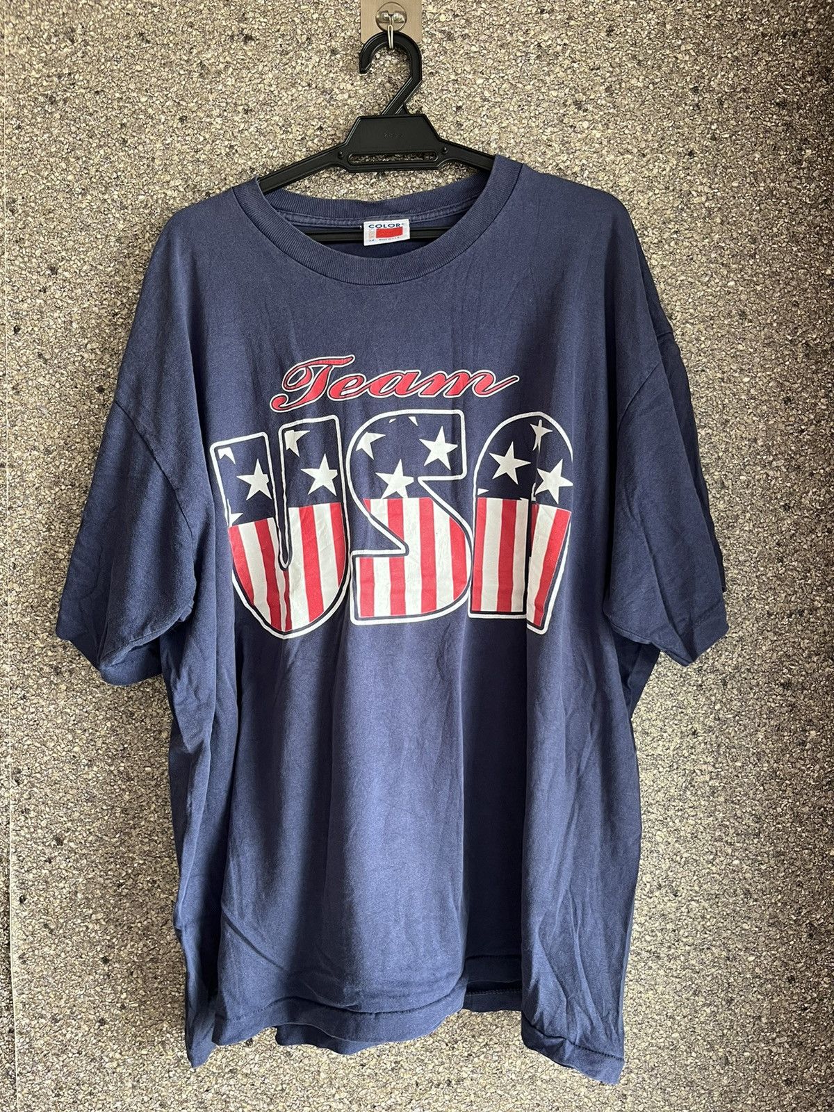 image of Vintage Team Usa Ft57 in Navy, Men's (Size 2XL)