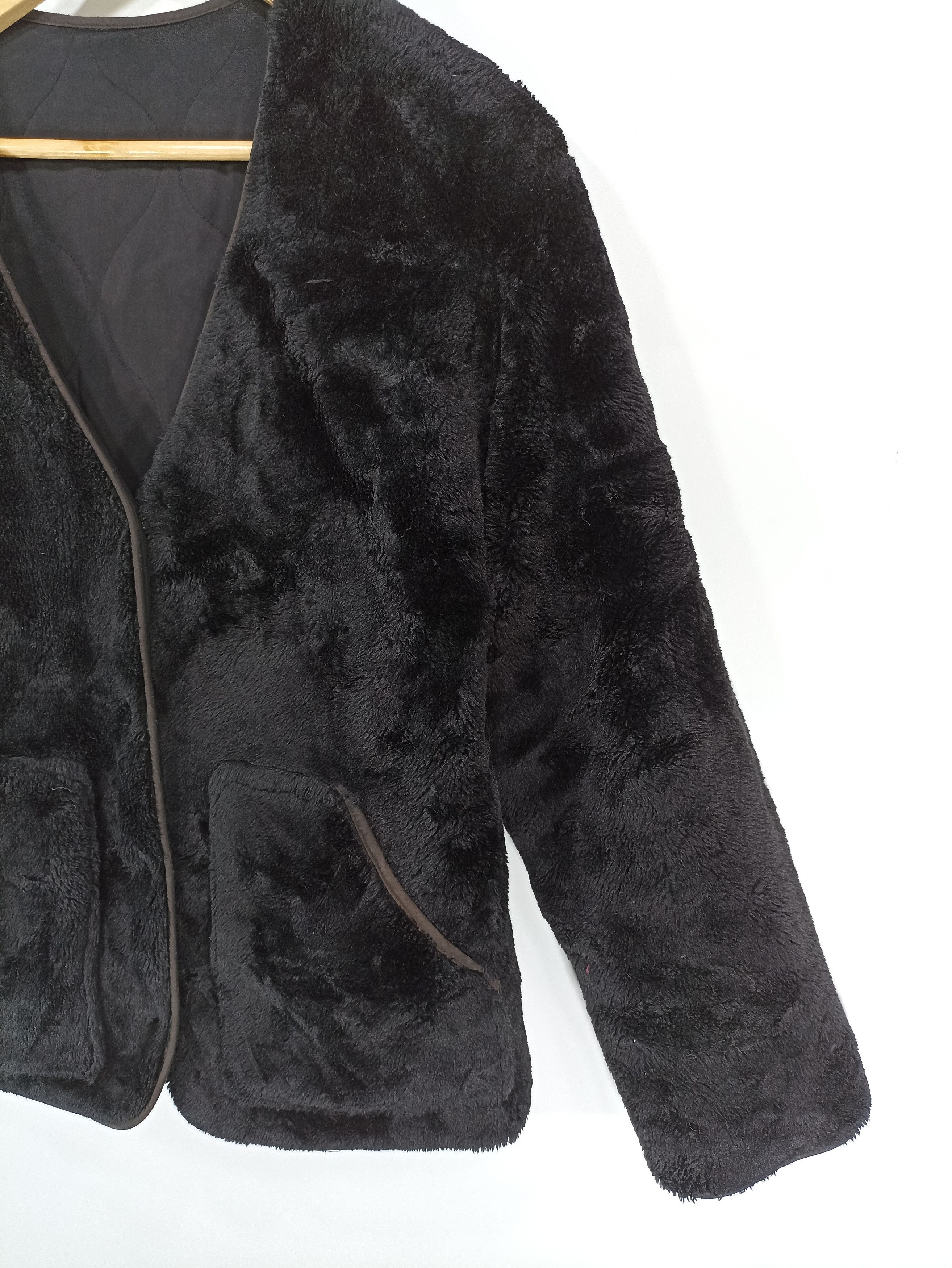 Japanese Brand Emoda Reversible Pile Fleece Quilted Cardigan Jacket Size US S / EU 44-46 / 1 - 8 Thumbnail