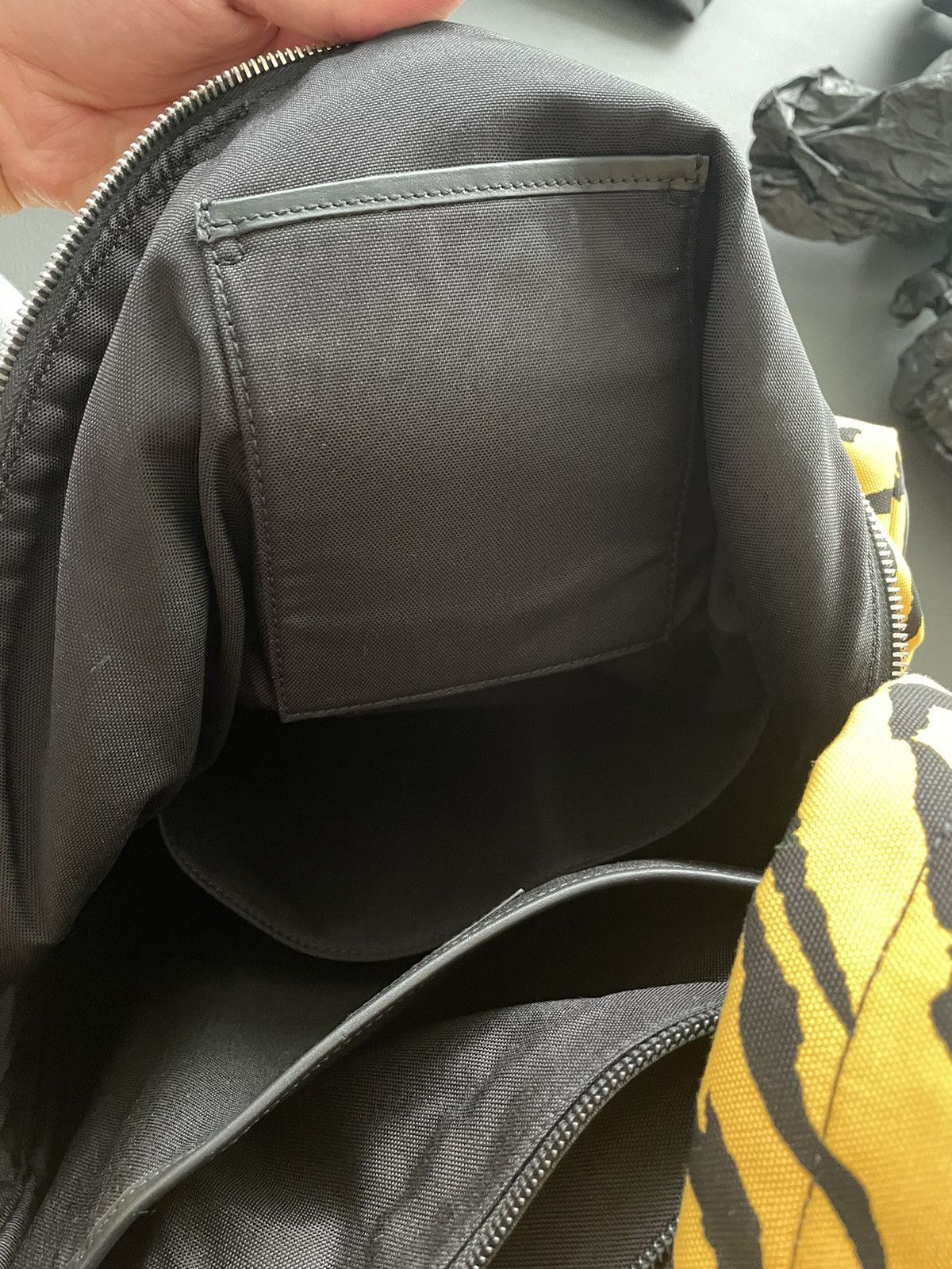 Hedi Slimane × Saint Laurent Paris × Yves Saint Laurent Rare Sold BrandNEW Runway Tiger Print Backpack City Backpack Size ONE SIZE - 14 Thumbnail