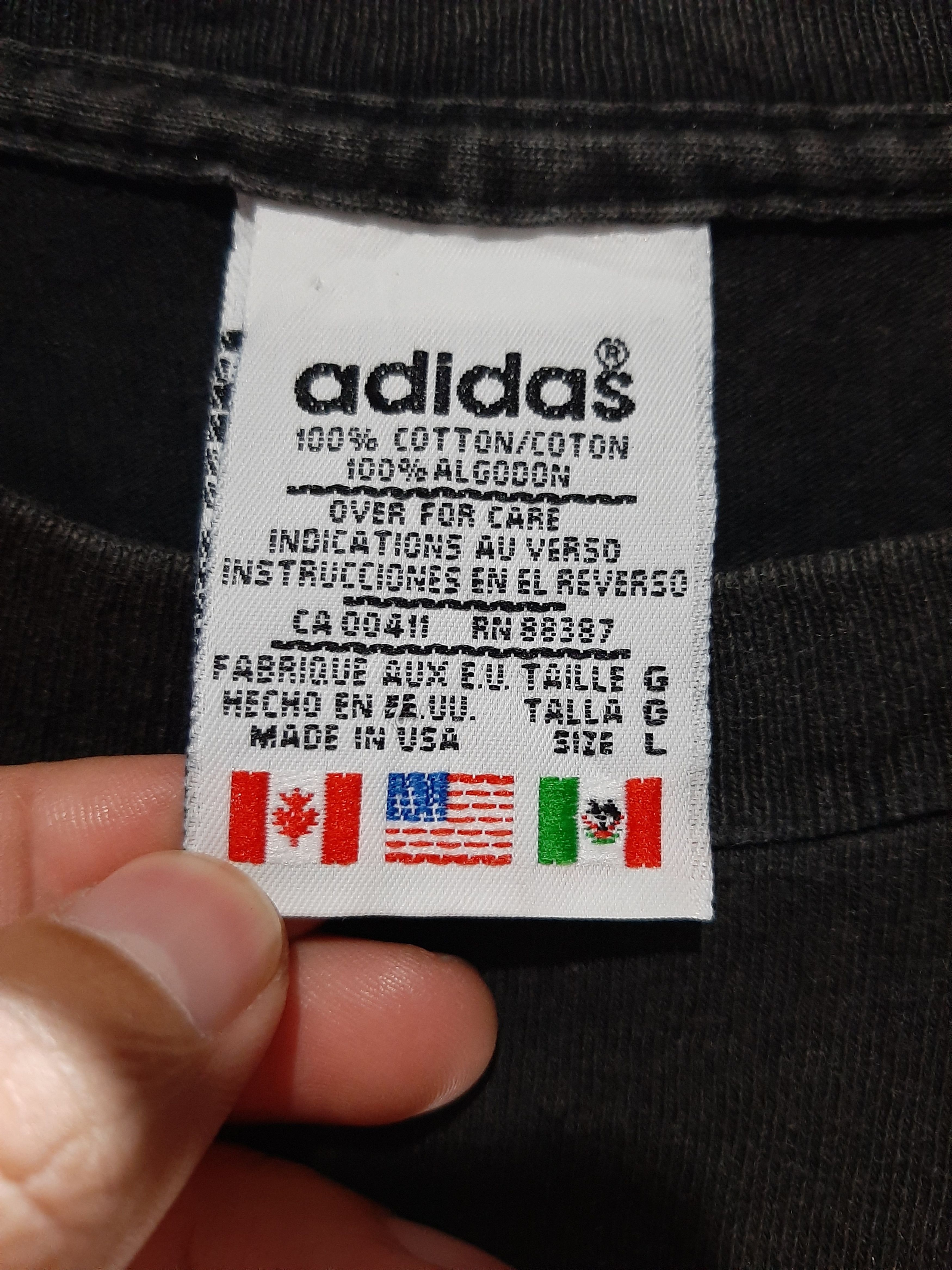 Adidas × Vintage VINTAGE 90s ADIDAS TREFOIL U.S.A BIG LOGOS BACK Size US L / EU 52-54 / 3 - 4 Thumbnail