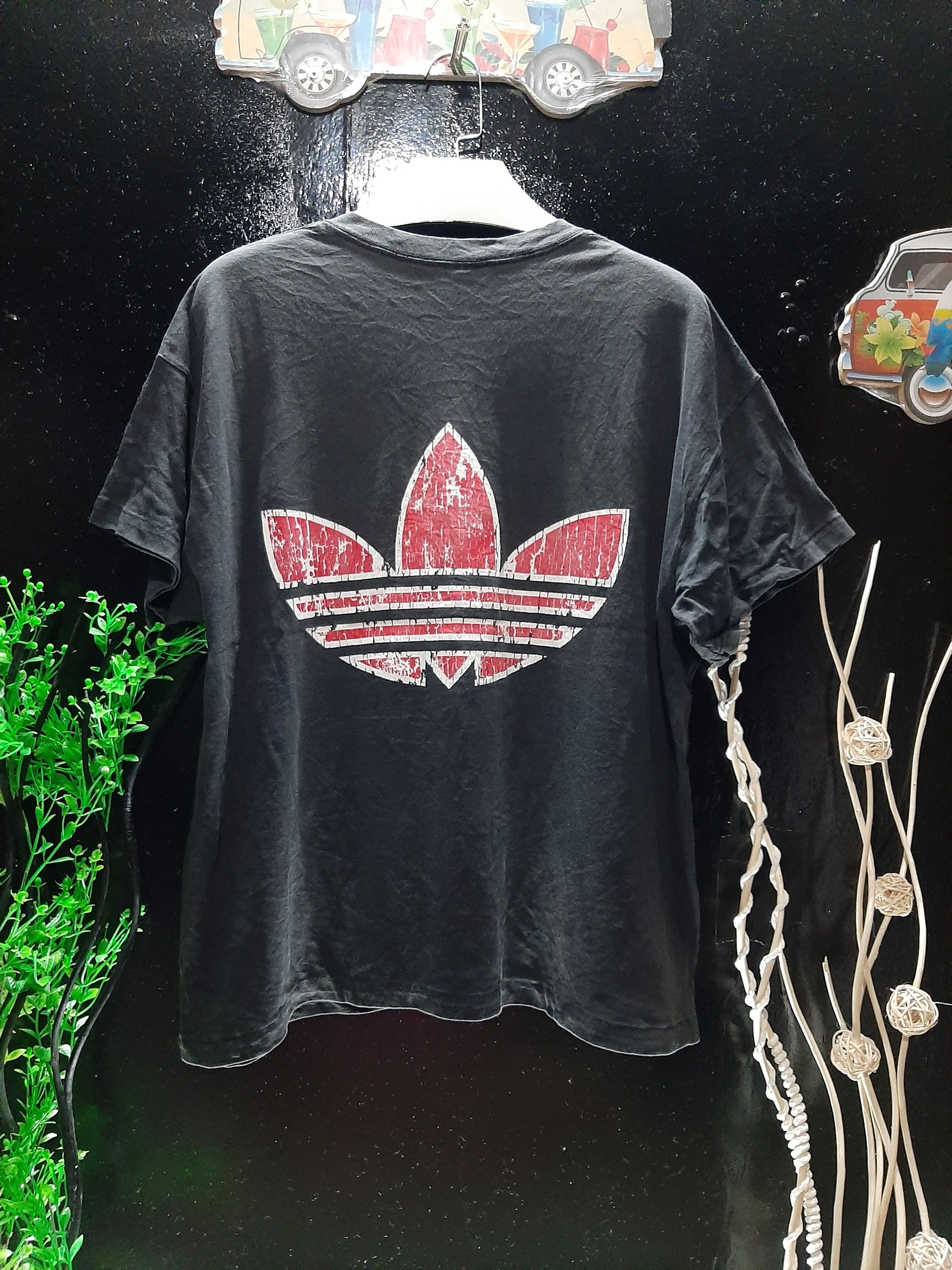 Adidas × Vintage VINTAGE 90s ADIDAS TREFOIL U.S.A BIG LOGOS BACK Size US L / EU 52-54 / 3 - 1 Thumbnail