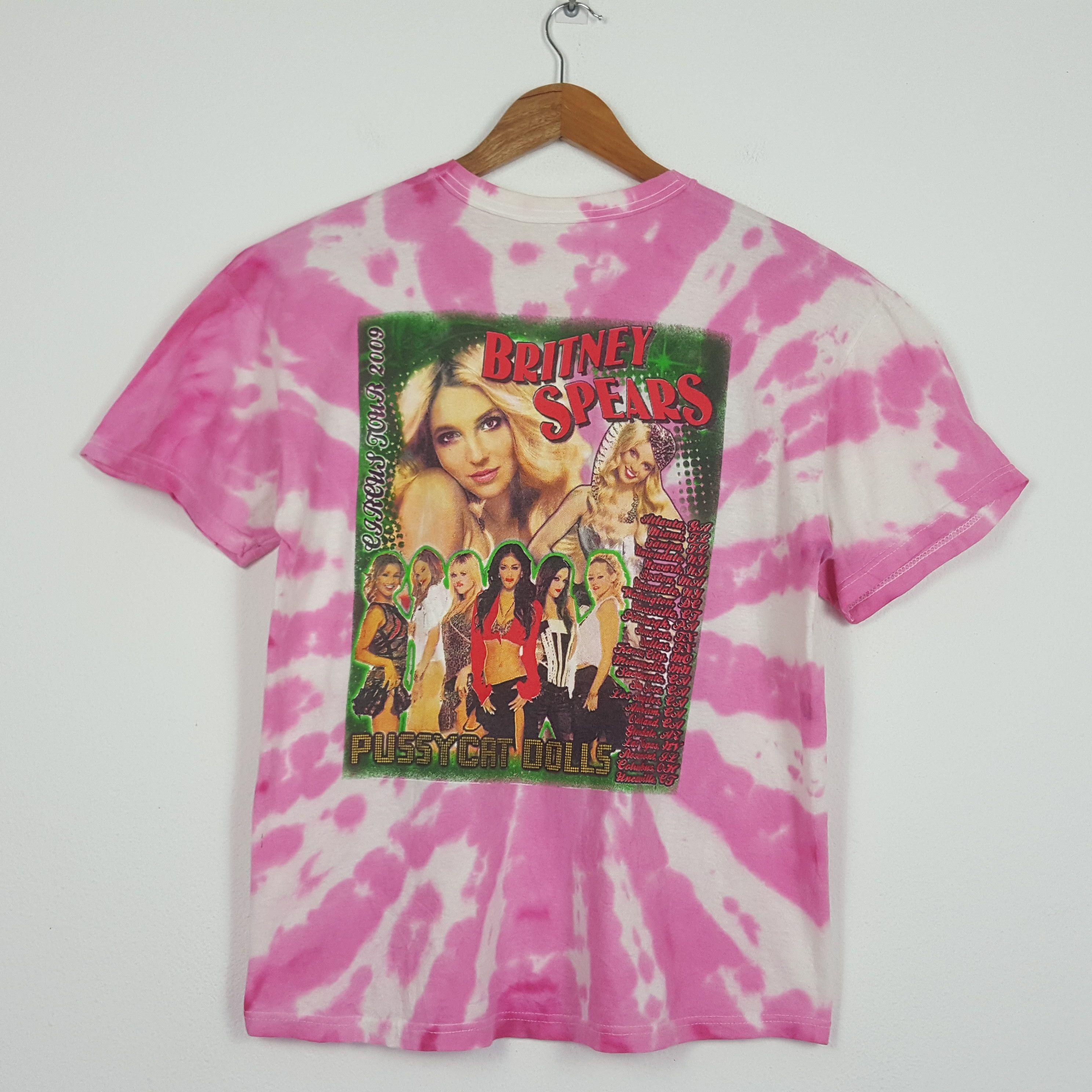 Band Tees × Vintage Vintage BRITNEY SPEARS American Singe Tour Concert T-Shirt Size US L / EU 52-54 / 3 - 4 Thumbnail