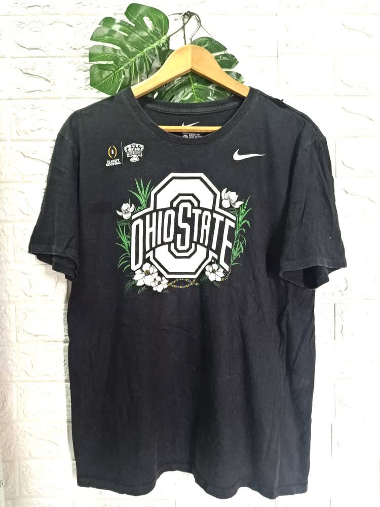 image of Nfl x Nike Vintage Nike Ohio State Team Rugby Tee in Black, Men's (Size XL)