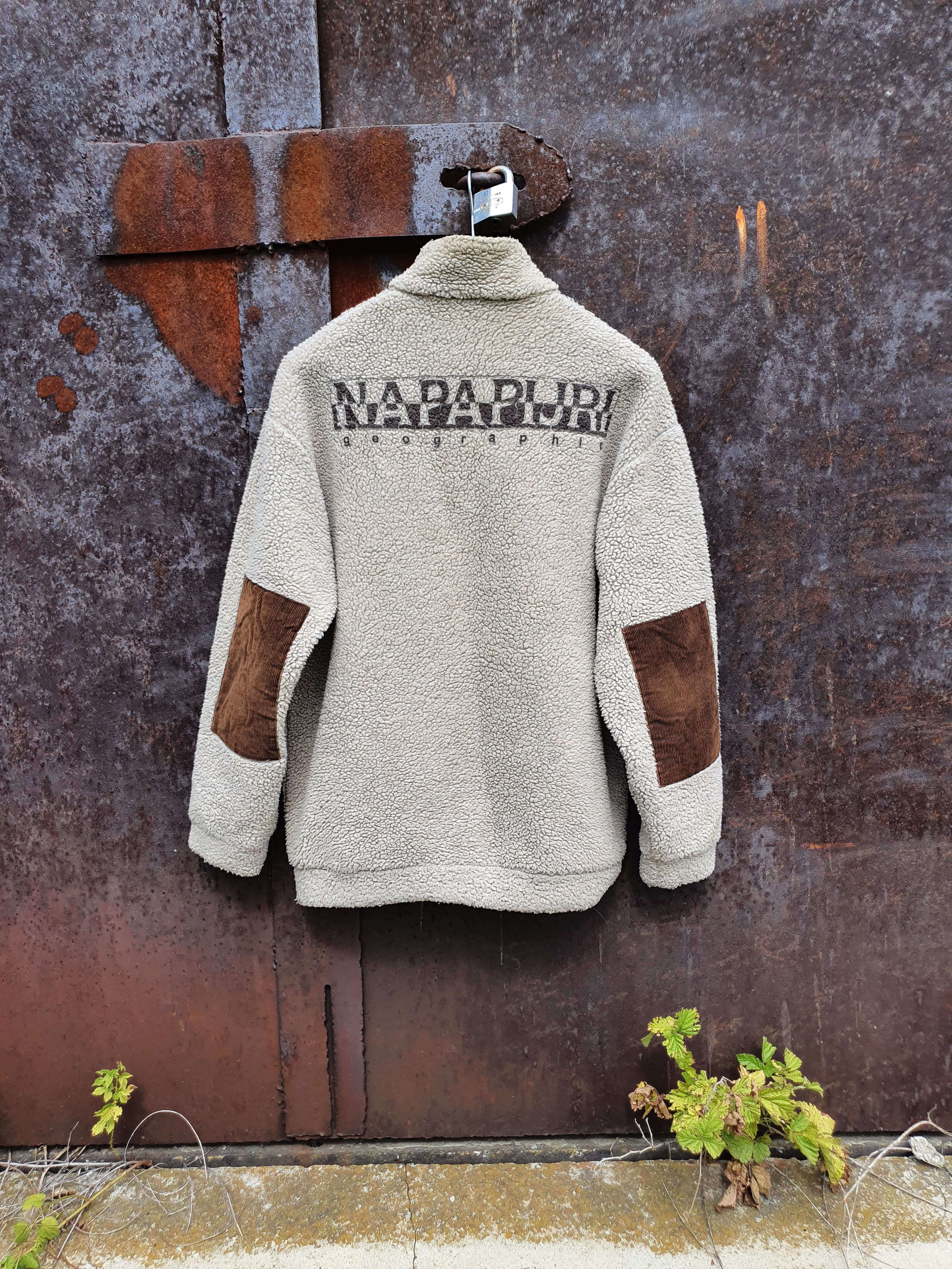 Napapijri × Vintage Vintage Napapijri Deep Peel Fleece Sherpa Rare Size Size US XL / EU 56 / 4 - 11 Thumbnail