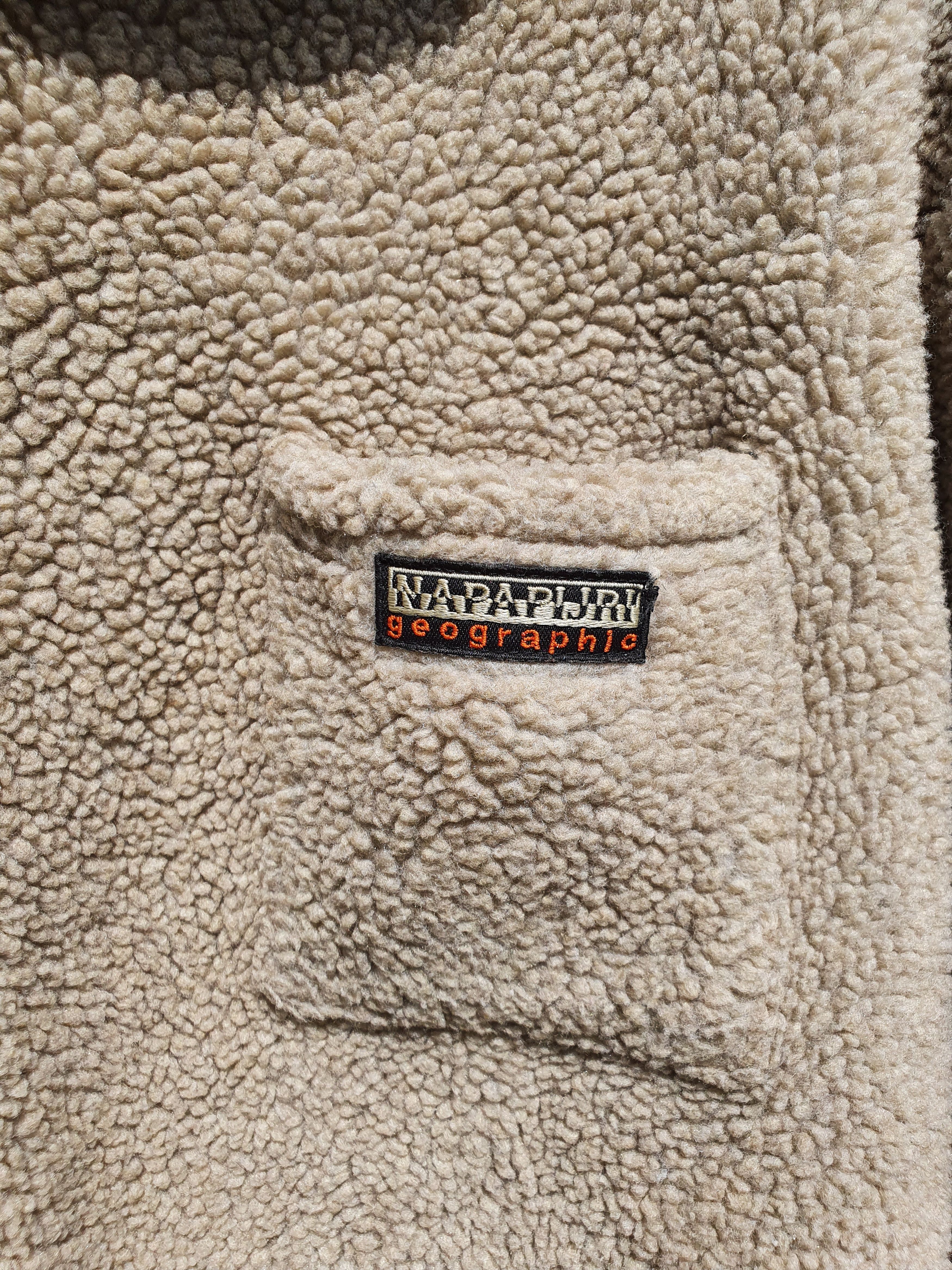 Napapijri × Vintage Vintage Napapijri Deep Peel Fleece Sherpa Rare Size Size US XL / EU 56 / 4 - 5 Thumbnail