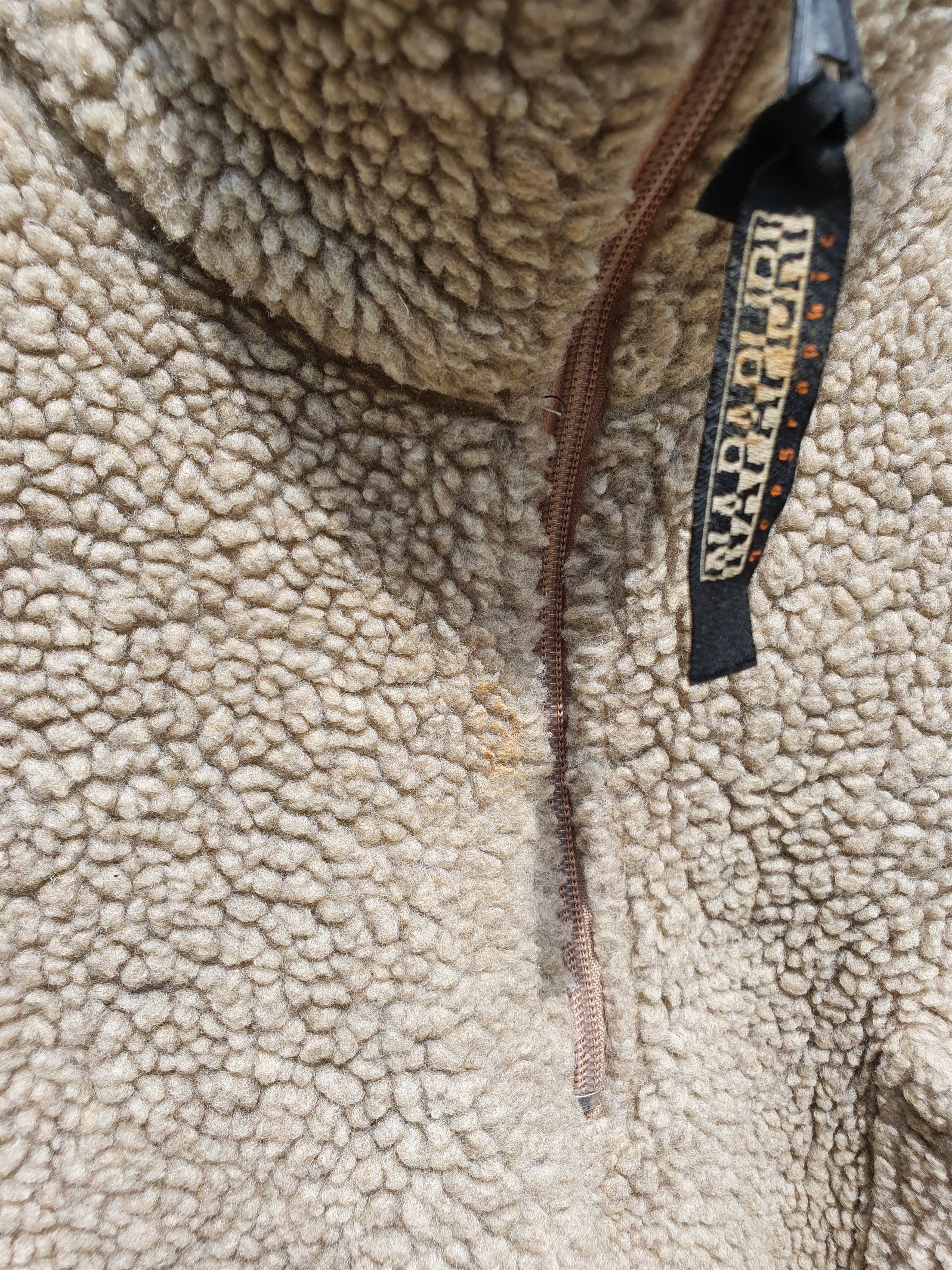Napapijri × Vintage Vintage Napapijri Deep Peel Fleece Sherpa Rare Size Size US XL / EU 56 / 4 - 6 Thumbnail