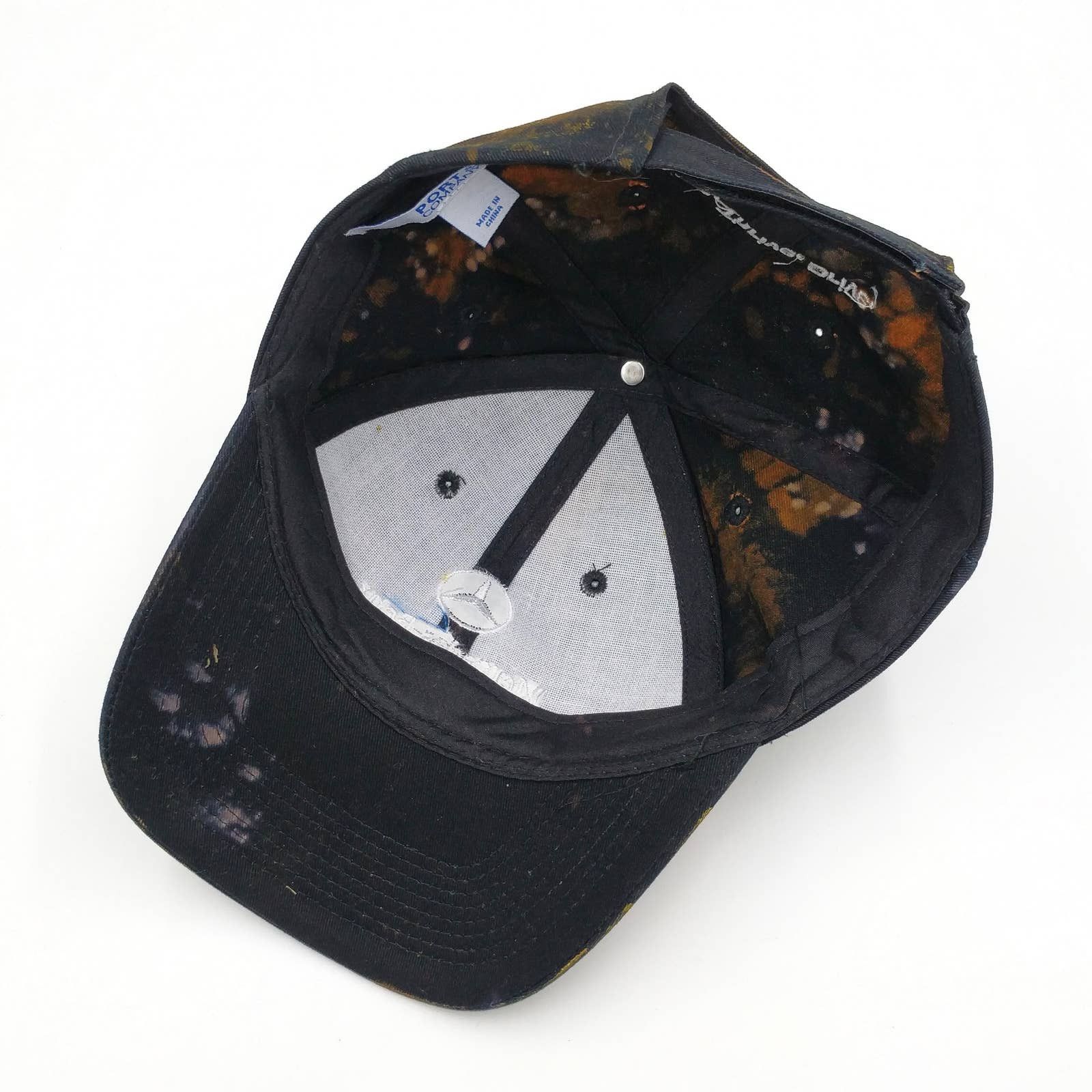 Mercedes-Benz Mercedes Benz Custom Painted Tie Dye Bleached Trucker Hat Size ONE SIZE - 9 Thumbnail