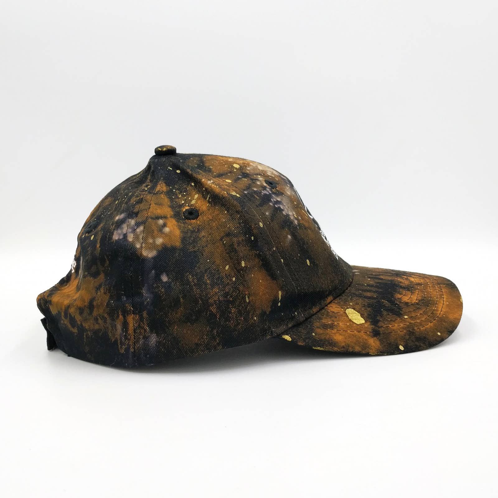 Mercedes-Benz Mercedes Benz Custom Painted Tie Dye Bleached Trucker Hat Size ONE SIZE - 7 Thumbnail