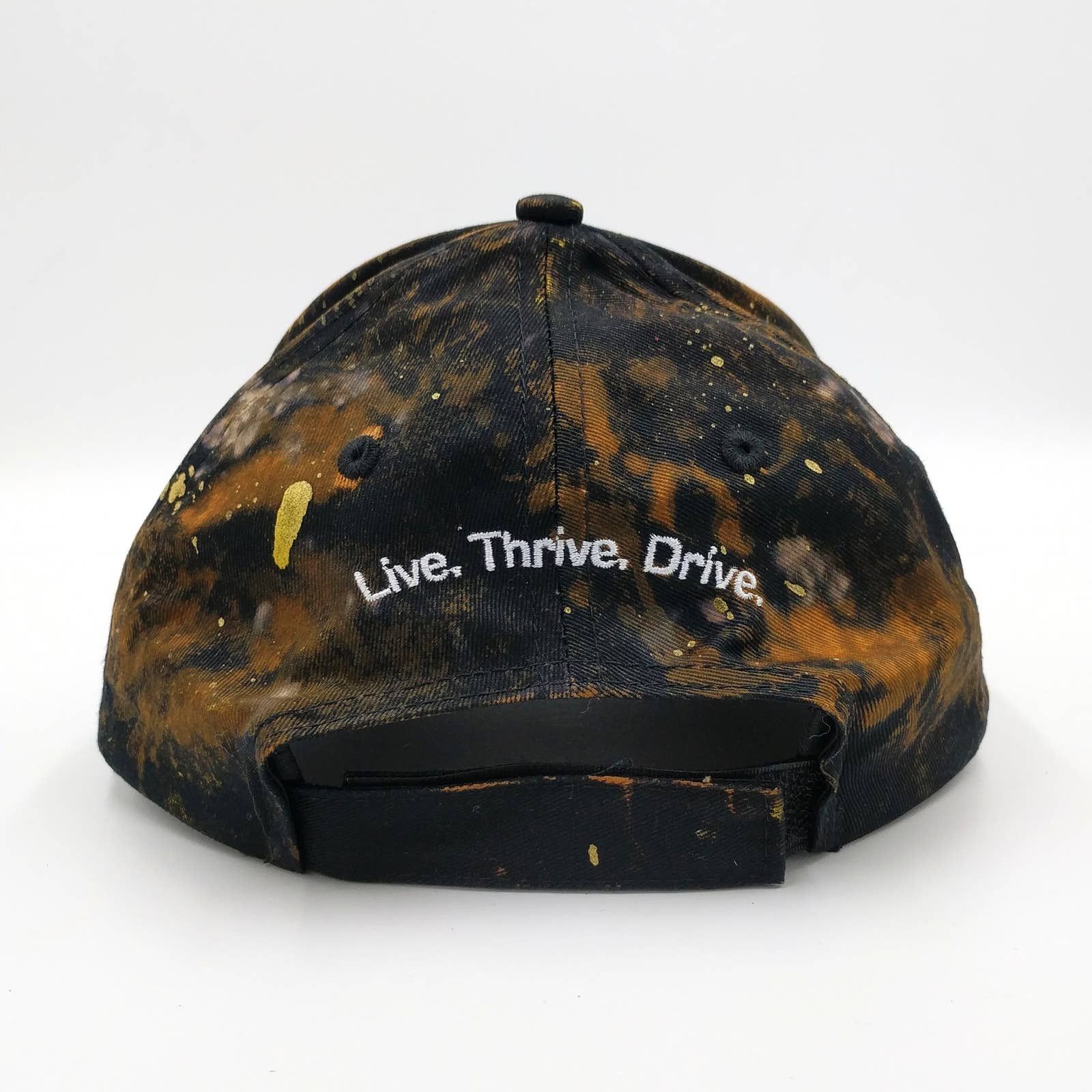 Mercedes-Benz Mercedes Benz Custom Painted Tie Dye Bleached Trucker Hat Size ONE SIZE - 8 Thumbnail