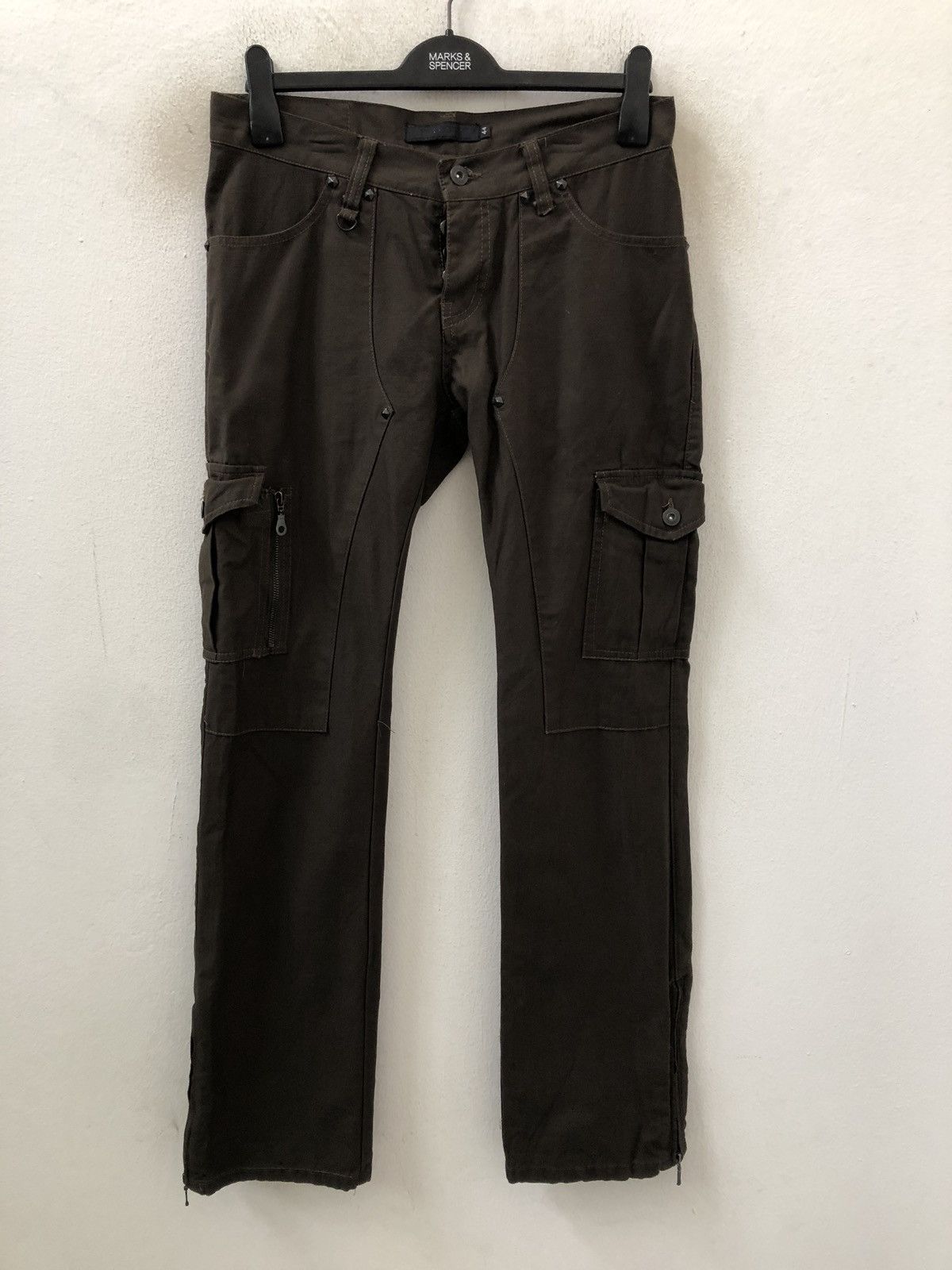 GOSTAR DE FUGA Japan FUGA Multi Pocket Zipper Hem Low Rise Cargo Trouser Size US 29 - 5 Thumbnail