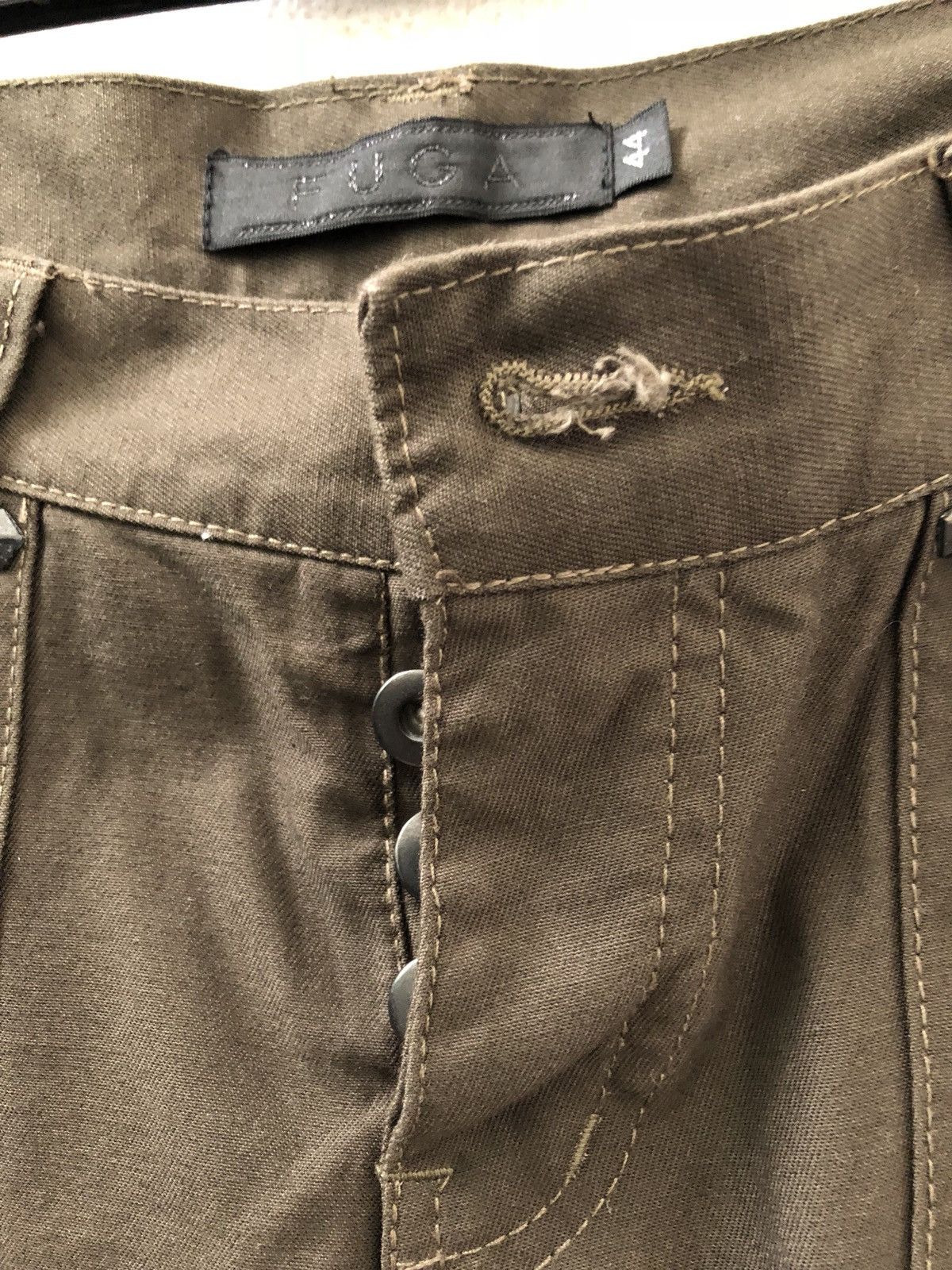 GOSTAR DE FUGA Japan FUGA Multi Pocket Zipper Hem Low Rise Cargo Trouser Size US 29 - 3 Thumbnail
