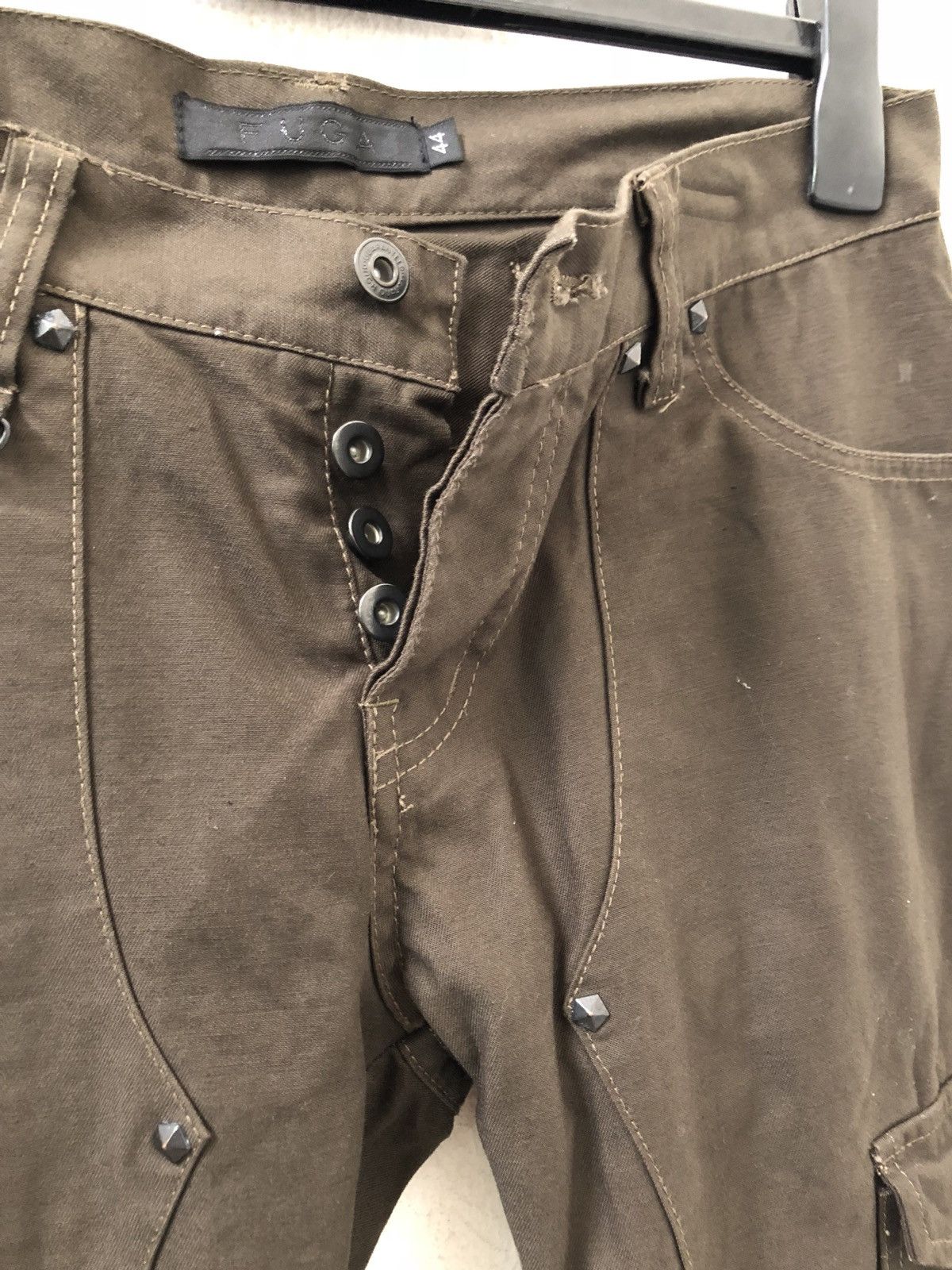 GOSTAR DE FUGA Japan FUGA Multi Pocket Zipper Hem Low Rise Cargo Trouser Size US 29 - 2 Thumbnail