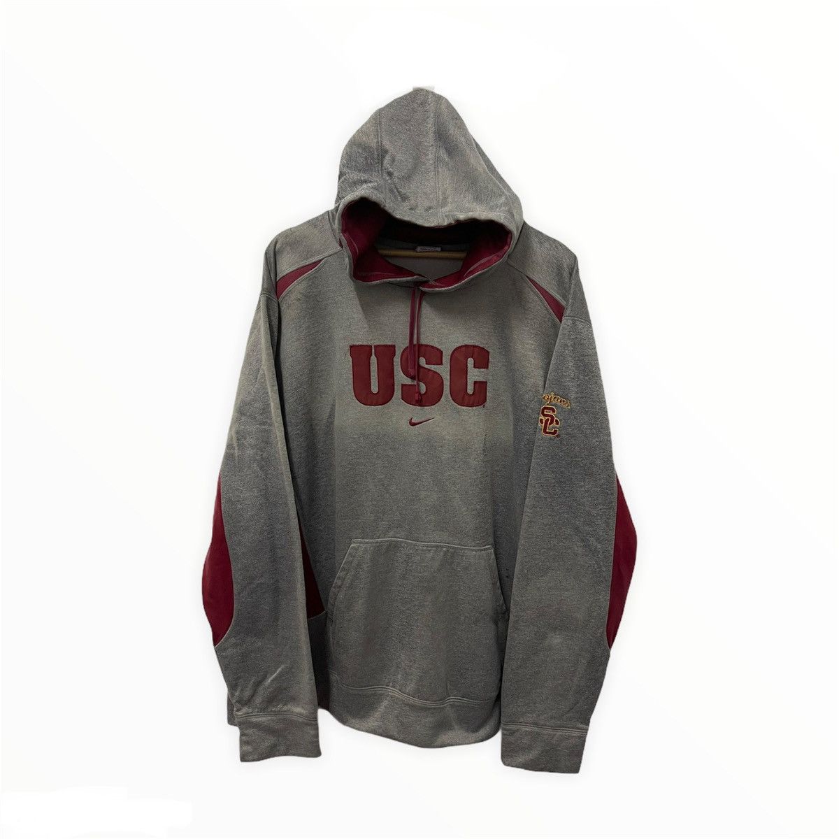 Japanese Brand × Nike × Vintage Vintage Y2K Nike Mini Logo Embroidery Hoodie Size US XXL / EU 58 / 5 - 1 Thumbnail
