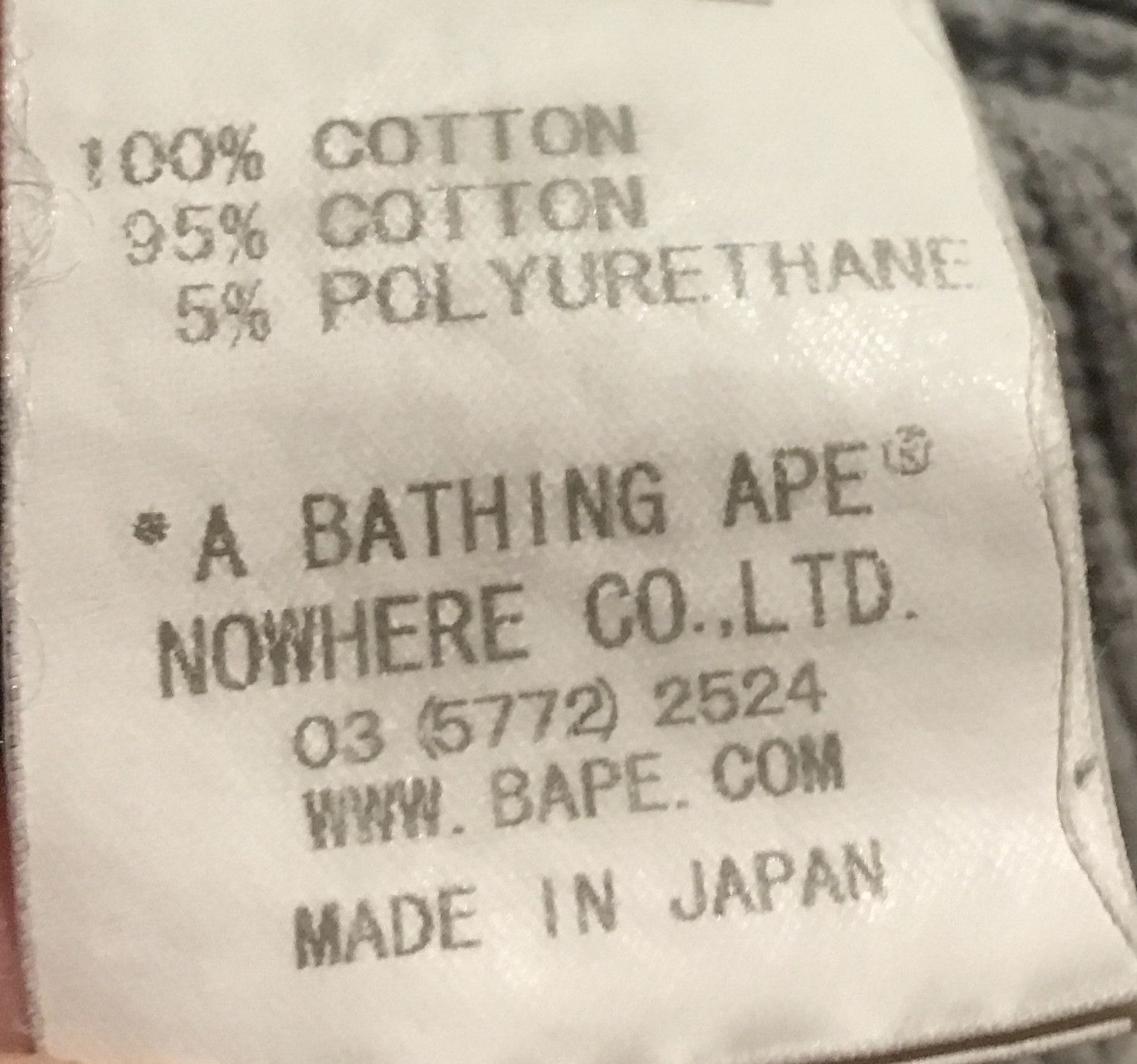 Bape Bape long sleeve thermal logo tee shirt Size US S / EU 44-46 / 1 - 3 Thumbnail