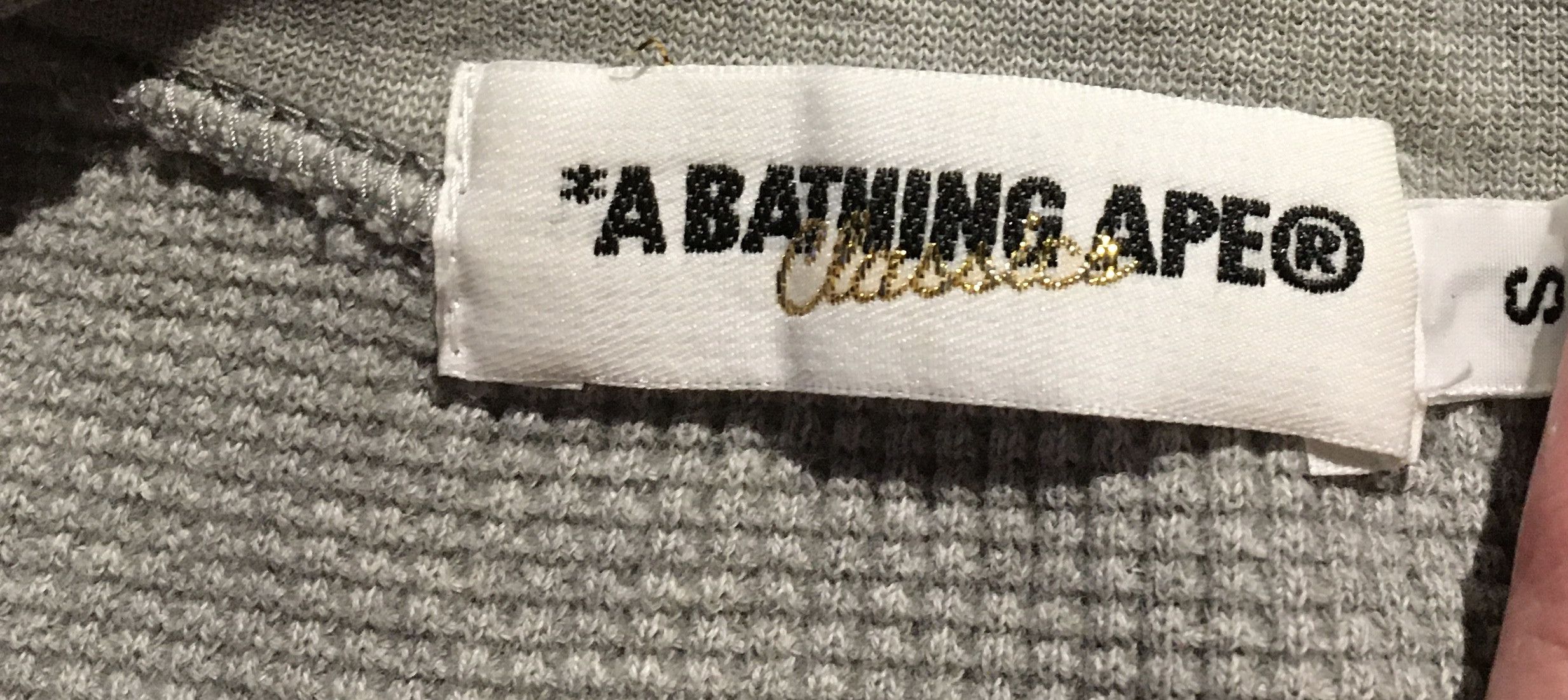 Bape Bape long sleeve thermal logo tee shirt Size US S / EU 44-46 / 1 - 6 Thumbnail