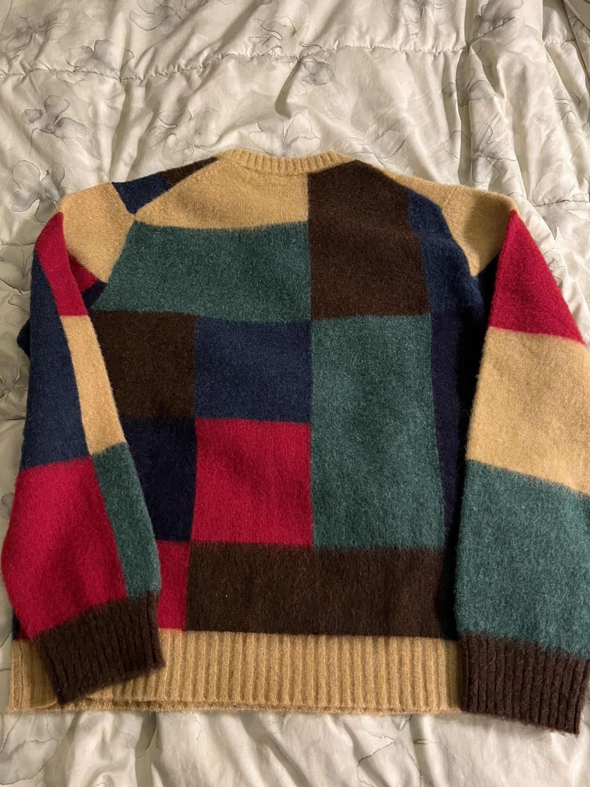 Aime Leon Dore × Drake's ALD / Drake's Colorblock Crewneck Sweater Size US XL / EU 56 / 4 - 2 Thumbnail