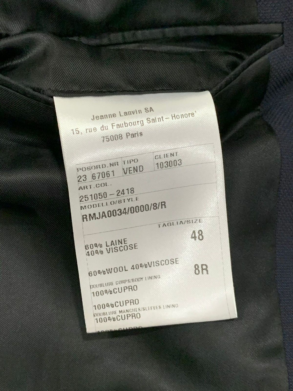 Lanvin LANVIN SS15 RUNWAY BLAZER Size US M / EU 48-50 / 2 - 10 Thumbnail