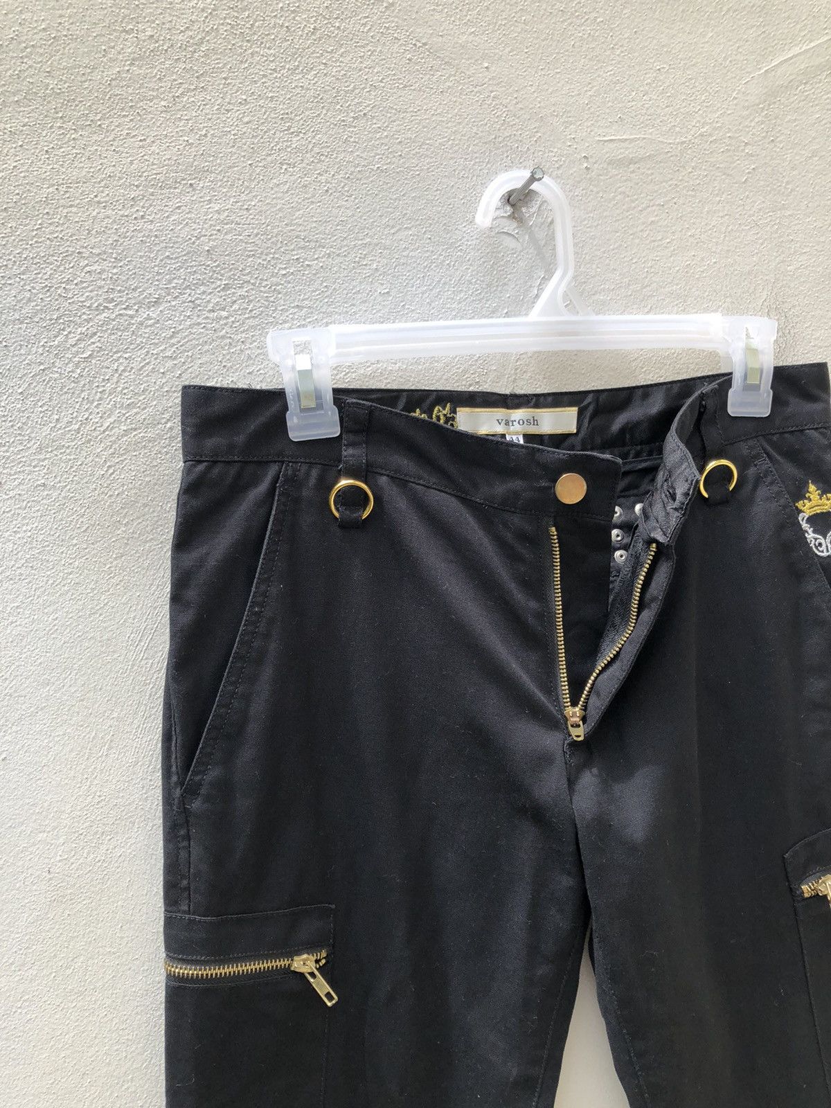 Vanquish Varosh Japan Black Bondage Punk Parachute Cargo Trouser Pant Size US 29 - 9 Thumbnail