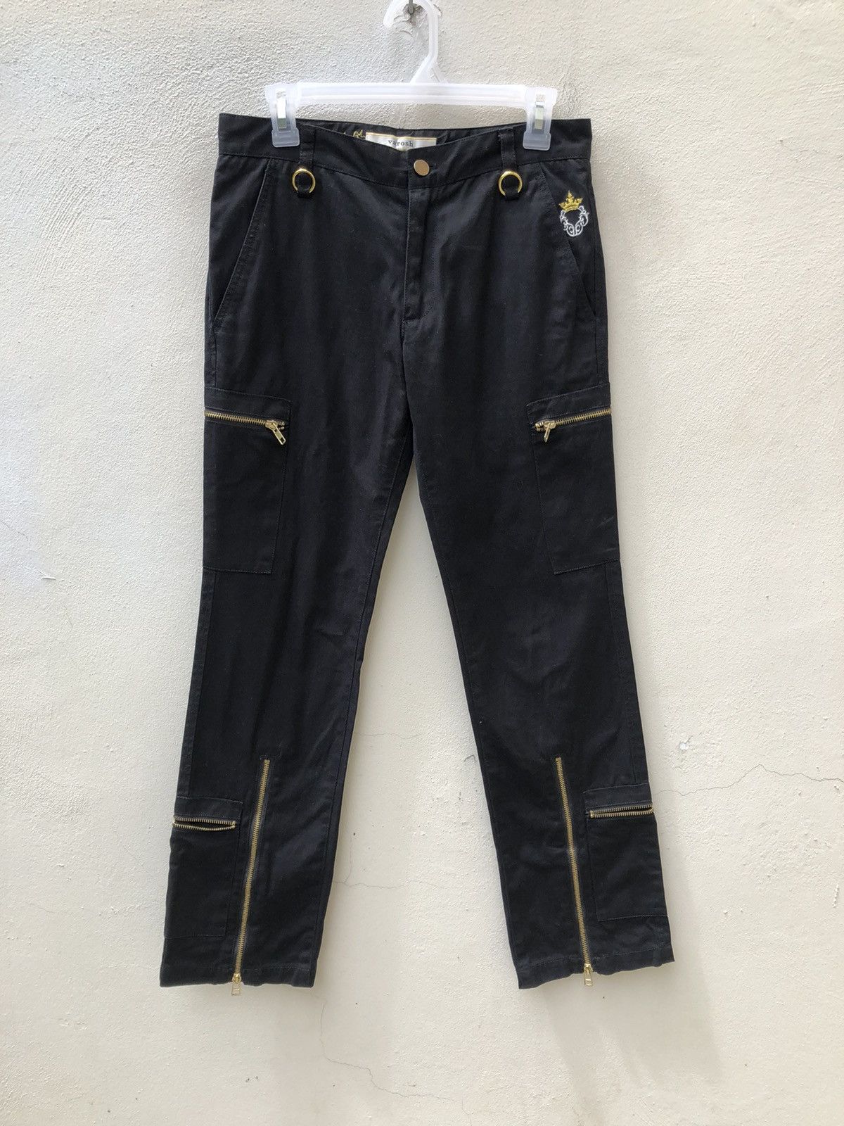 Vanquish Varosh Japan Black Bondage Punk Parachute Cargo Trouser Pant Size US 29 - 7 Thumbnail