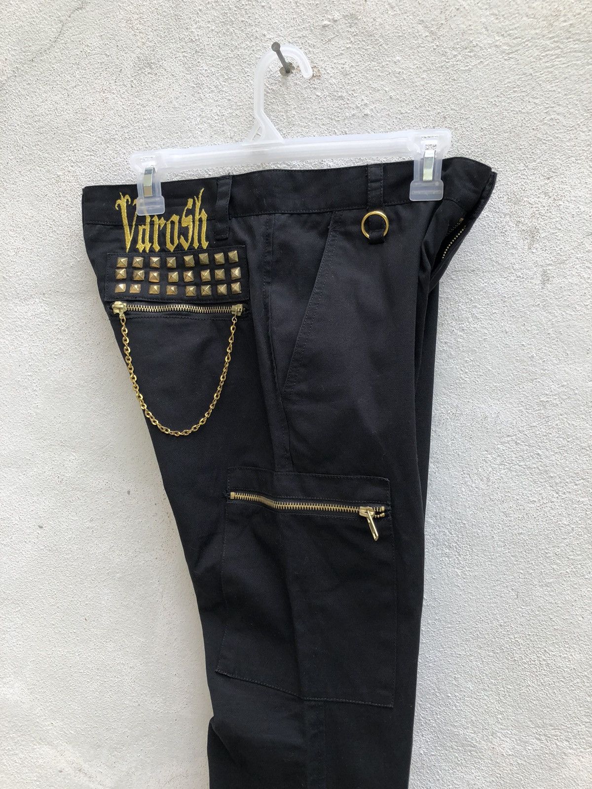 Vanquish Varosh Japan Black Bondage Punk Parachute Cargo Trouser Pant Size US 29 - 22 Thumbnail