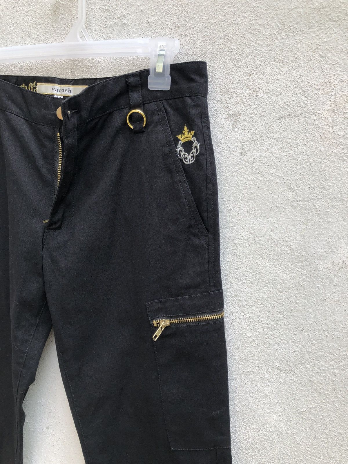 Vanquish Varosh Japan Black Bondage Punk Parachute Cargo Trouser Pant Size US 29 - 11 Thumbnail