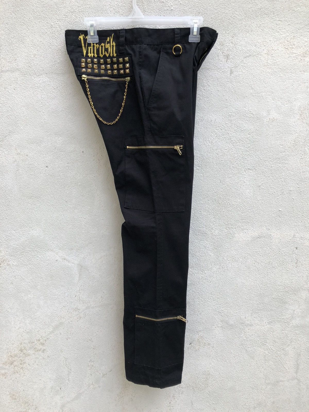 Vanquish Varosh Japan Black Bondage Punk Parachute Cargo Trouser Pant Size US 29 - 21 Thumbnail