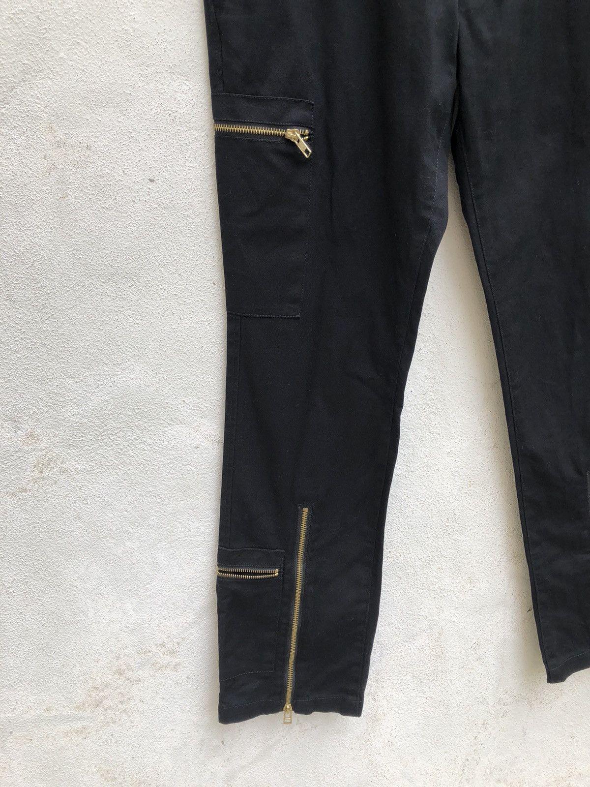 Vanquish Varosh Japan Black Bondage Punk Parachute Cargo Trouser Pant Size US 29 - 10 Thumbnail