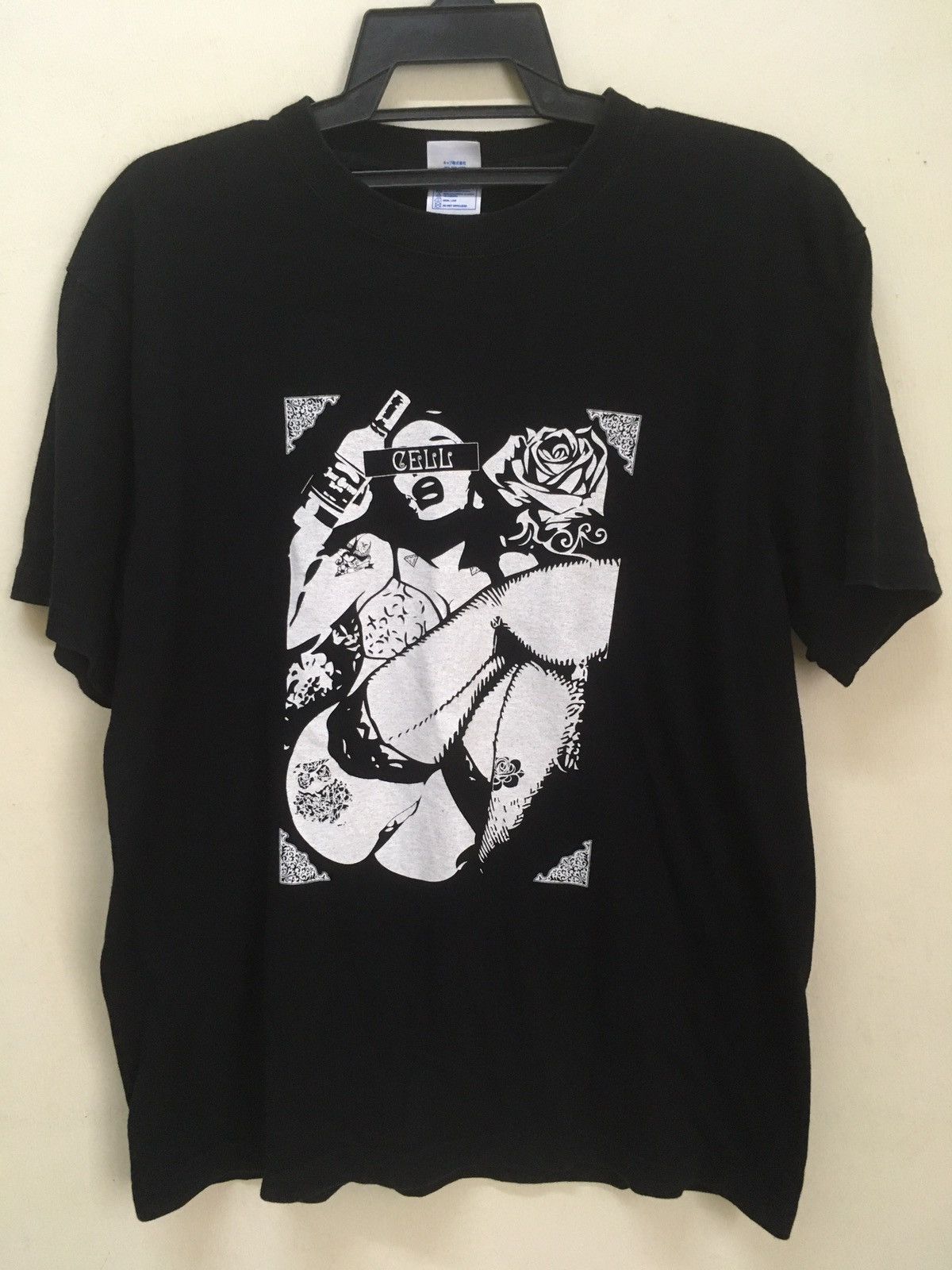 Band Tees × Vintage CELL NEW YORK BASE ROCK BAND SEXY GIRL BIG SCREEN Size US L / EU 52-54 / 3 - 2 Thumbnail