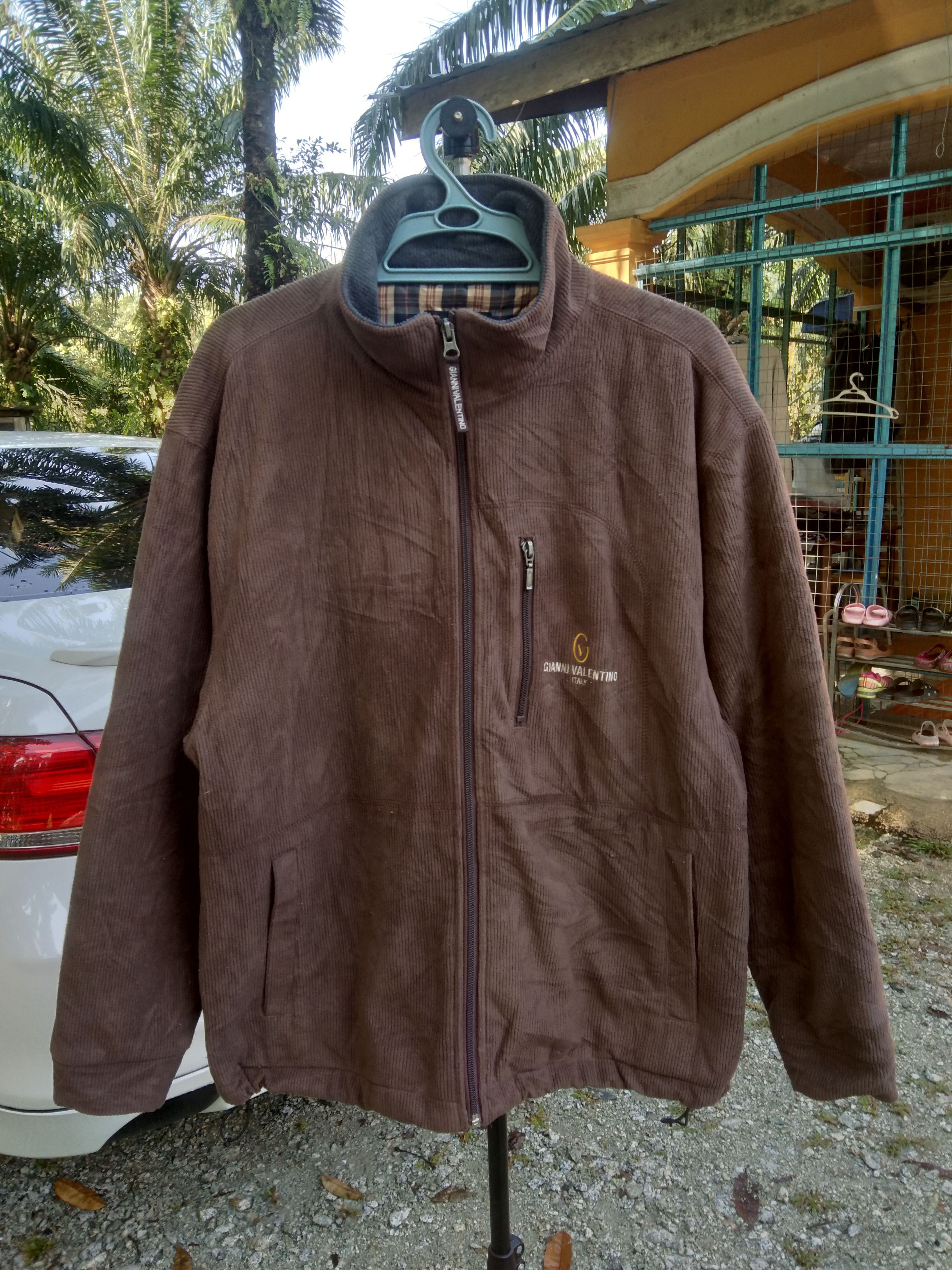 Japanese Brand GIANNI VALENTINO COLDUROY JACKET Size US L / EU 52-54 / 3 - 4 Thumbnail