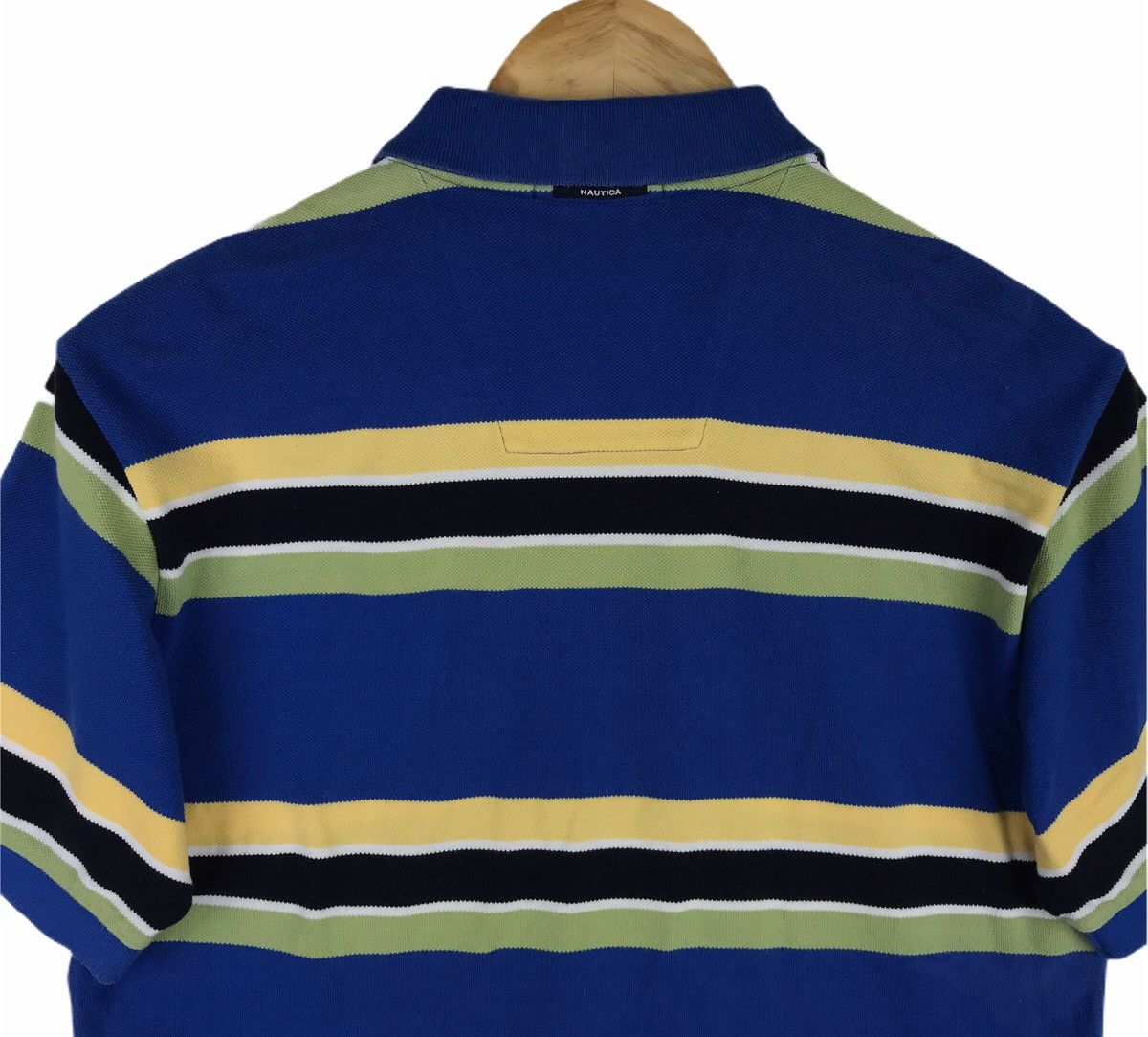 Nautica Vintage Nautica Essential Colourfull Stripe Collar Tshirt Size US S / EU 44-46 / 1 - 5 Thumbnail