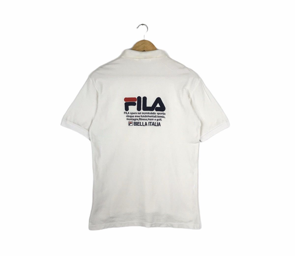 Fila × Vintage Vintage Fila Biella Italia Logo-Embroidery Collar Polo Tee Size US M / EU 48-50 / 2 - 1 Thumbnail
