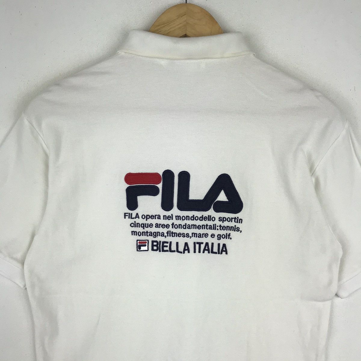 Fila × Vintage Vintage Fila Biella Italia Logo-Embroidery Collar Polo Tee Size US M / EU 48-50 / 2 - 3 Thumbnail