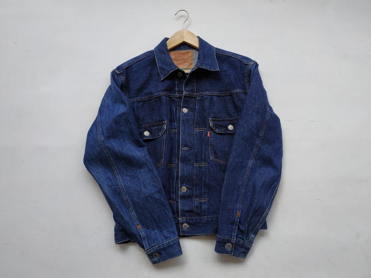 Levi's Fit S to M, 822 Stamp Button (USA Made) Type 2 Denim Jacket Size US S / EU 44-46 / 1 - 3 Thumbnail