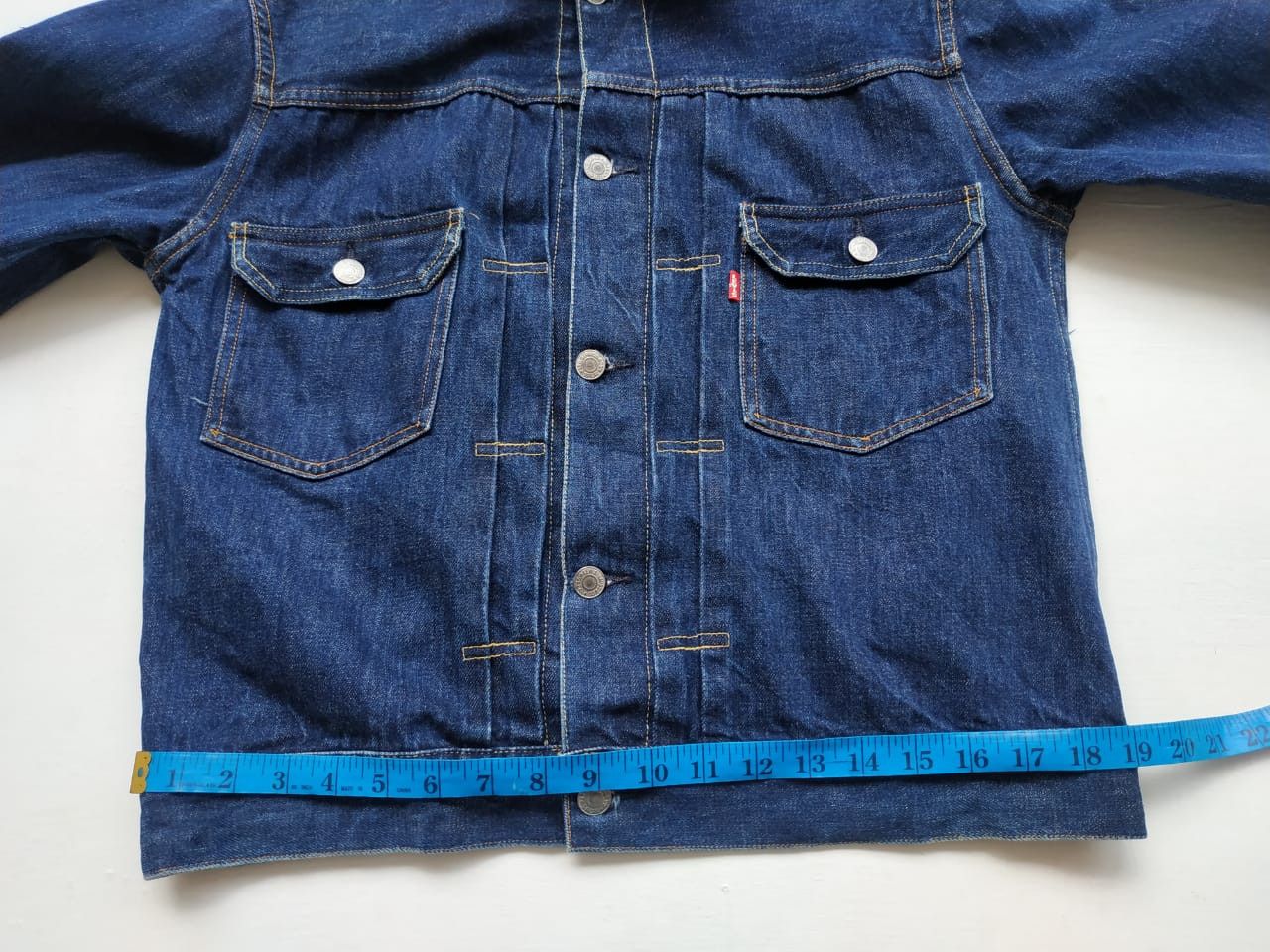 Levi's Fit S to M, 822 Stamp Button (USA Made) Type 2 Denim Jacket Size US S / EU 44-46 / 1 - 11 Thumbnail