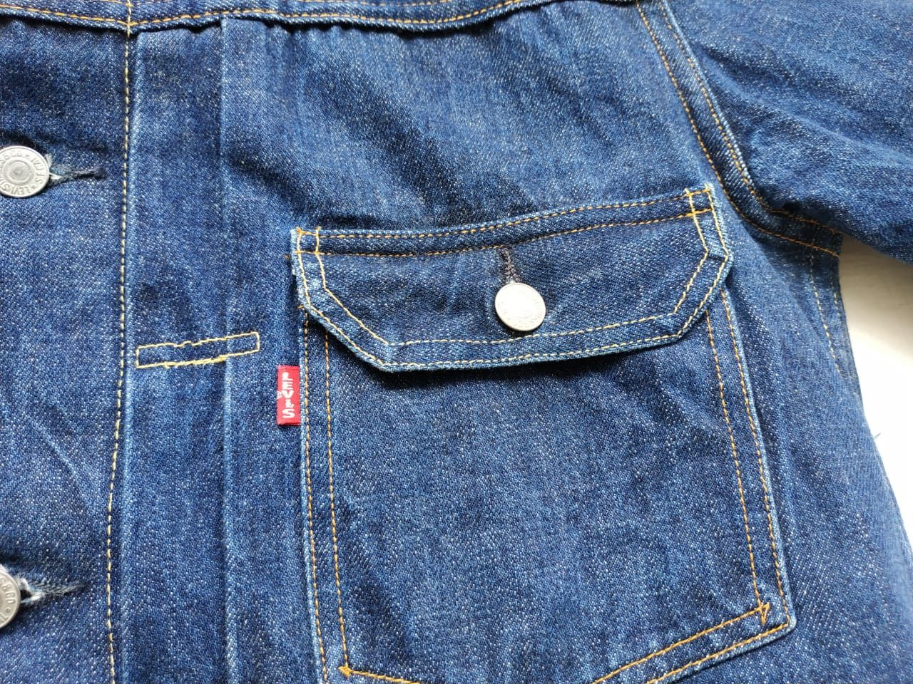 Levi's Fit S to M, 822 Stamp Button (USA Made) Type 2 Denim Jacket Size US S / EU 44-46 / 1 - 16 Thumbnail