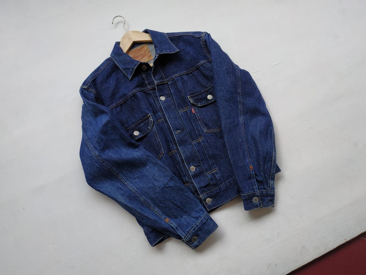 Levi's Fit S to M, 822 Stamp Button (USA Made) Type 2 Denim Jacket Size US S / EU 44-46 / 1 - 4 Thumbnail
