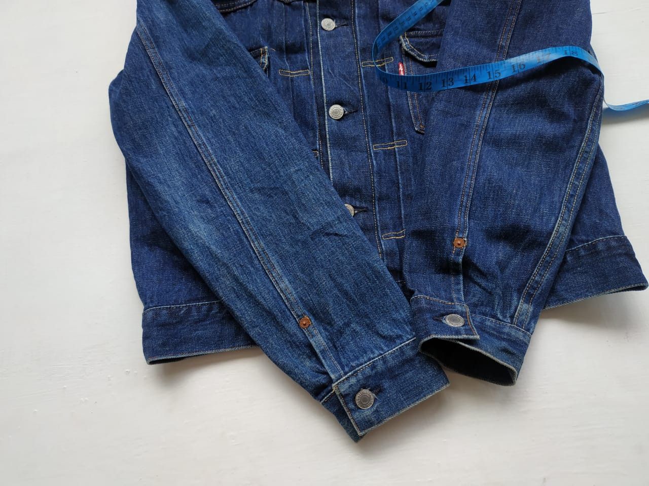 Levi's Fit S to M, 822 Stamp Button (USA Made) Type 2 Denim Jacket Size US S / EU 44-46 / 1 - 15 Thumbnail