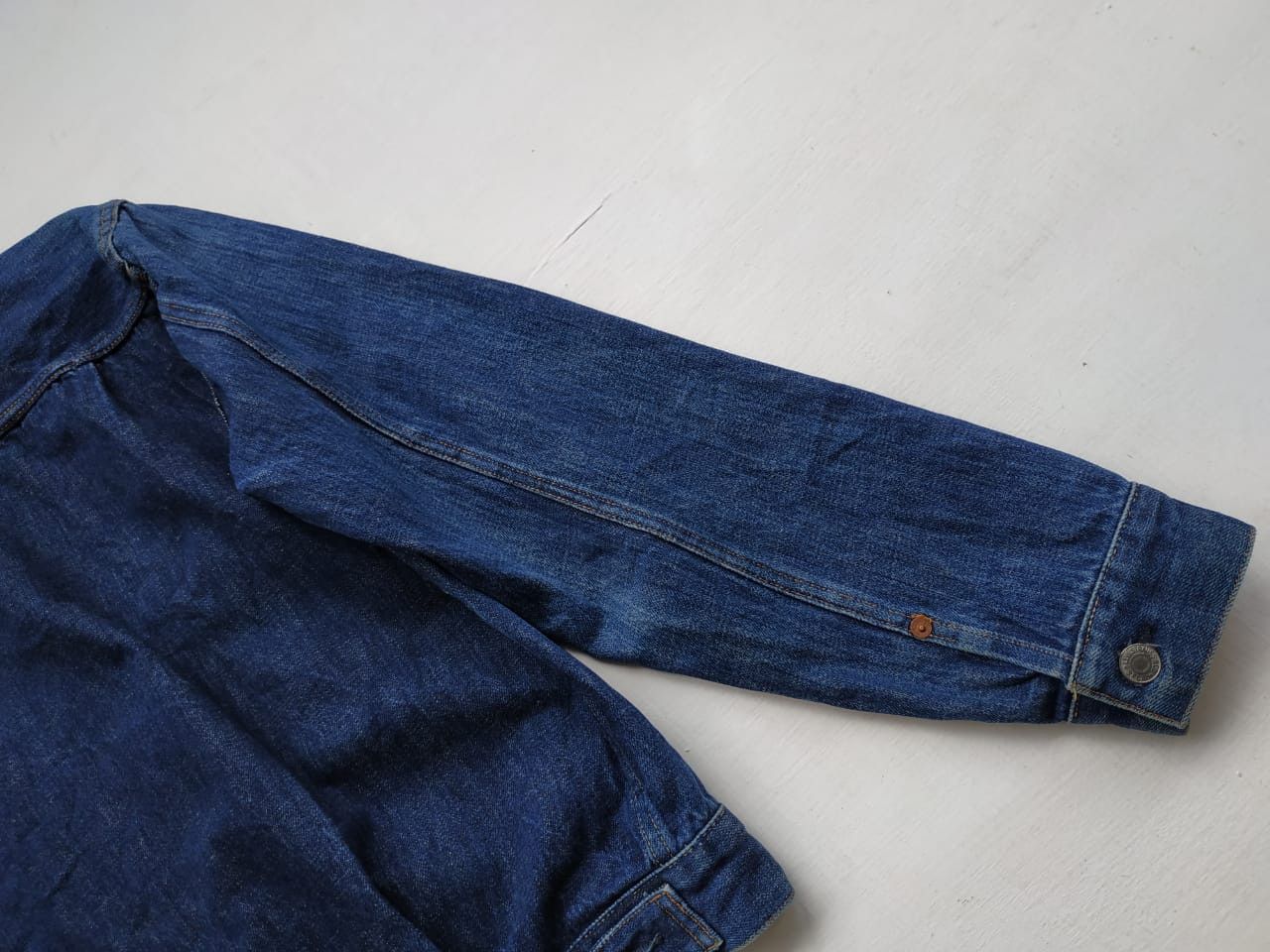 Levi's Fit S to M, 822 Stamp Button (USA Made) Type 2 Denim Jacket Size US S / EU 44-46 / 1 - 12 Thumbnail