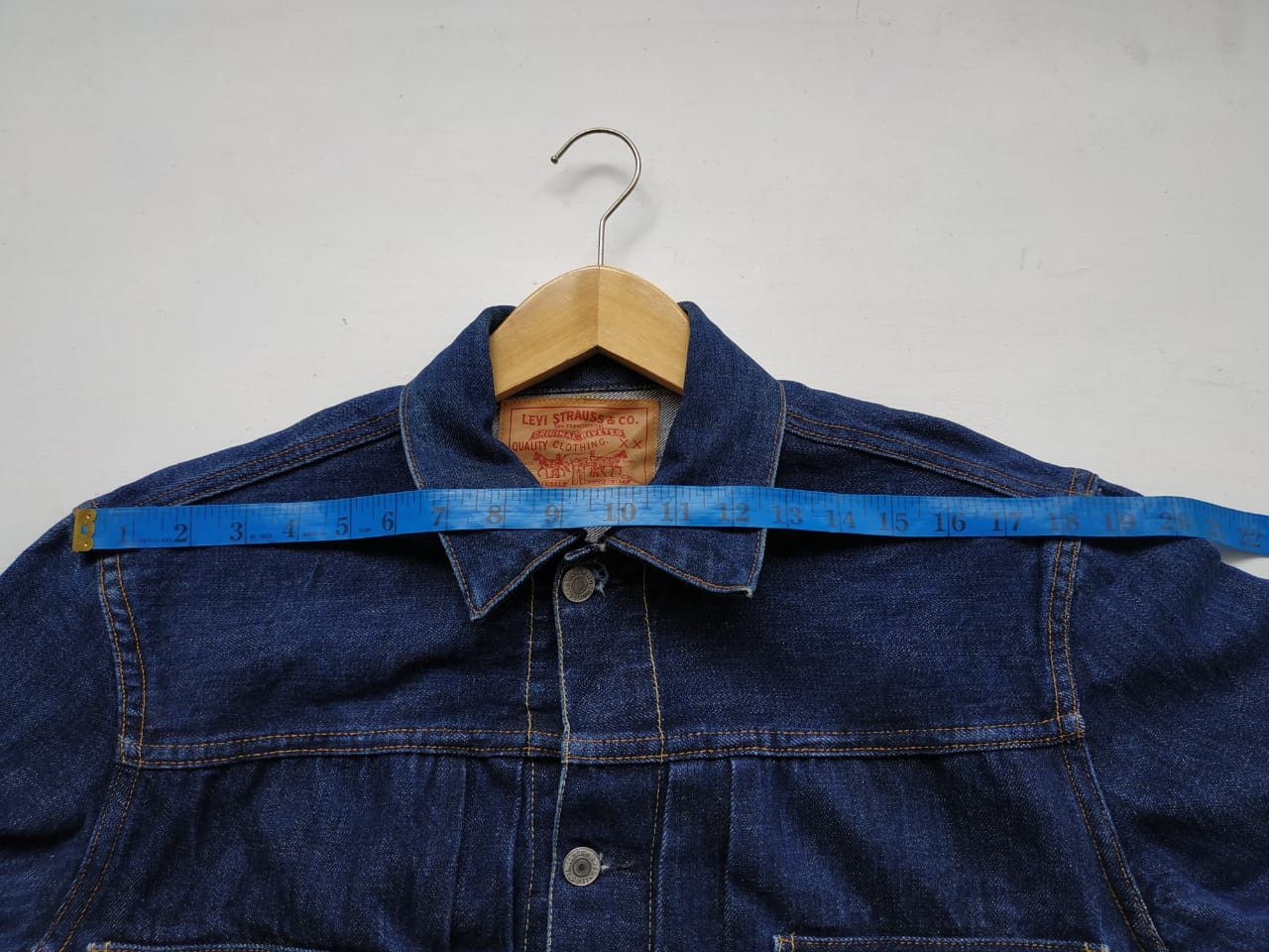 Levi's Fit S to M, 822 Stamp Button (USA Made) Type 2 Denim Jacket Size US S / EU 44-46 / 1 - 10 Thumbnail